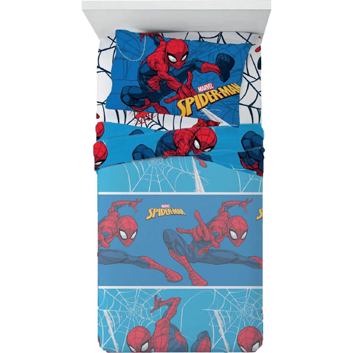YUMA - Completo Letto 1 Piazza Spiderman Marvel in cotone 150x280 cm