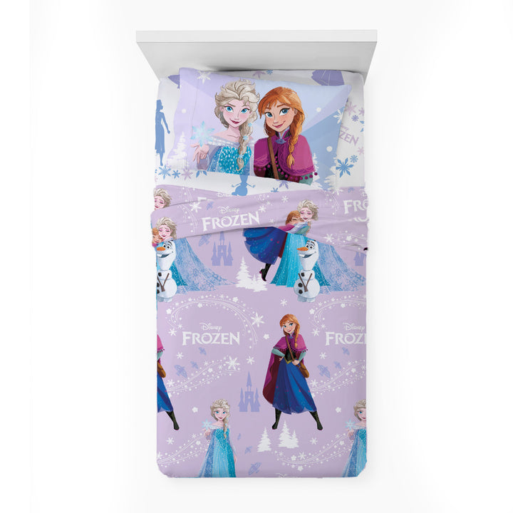 YUMA - Completo Letto 1 Piazza Frozen in cotone 150x280 cm