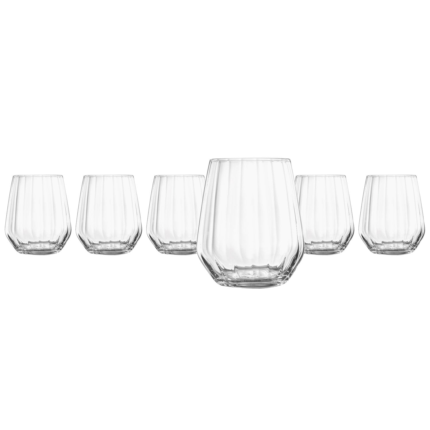 RCR CRISTALLERIA ITALIANA - Bicchieri Dof Optiq in vetro 43 cl - set 6 pezzi