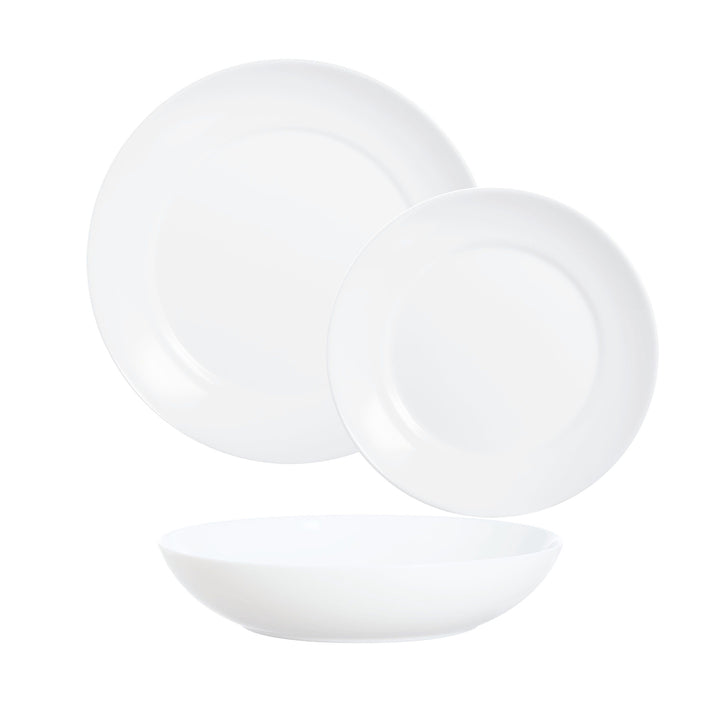 LUMINARC - Servizio di piatti Apy Bianco 18 pezzi