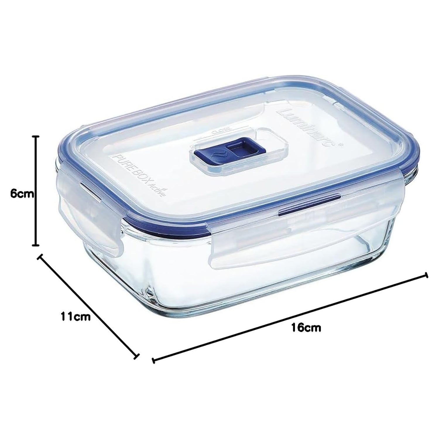 LUMINARC - Contenitore Ermetico Rettangolare Pure Box Active 82 cl