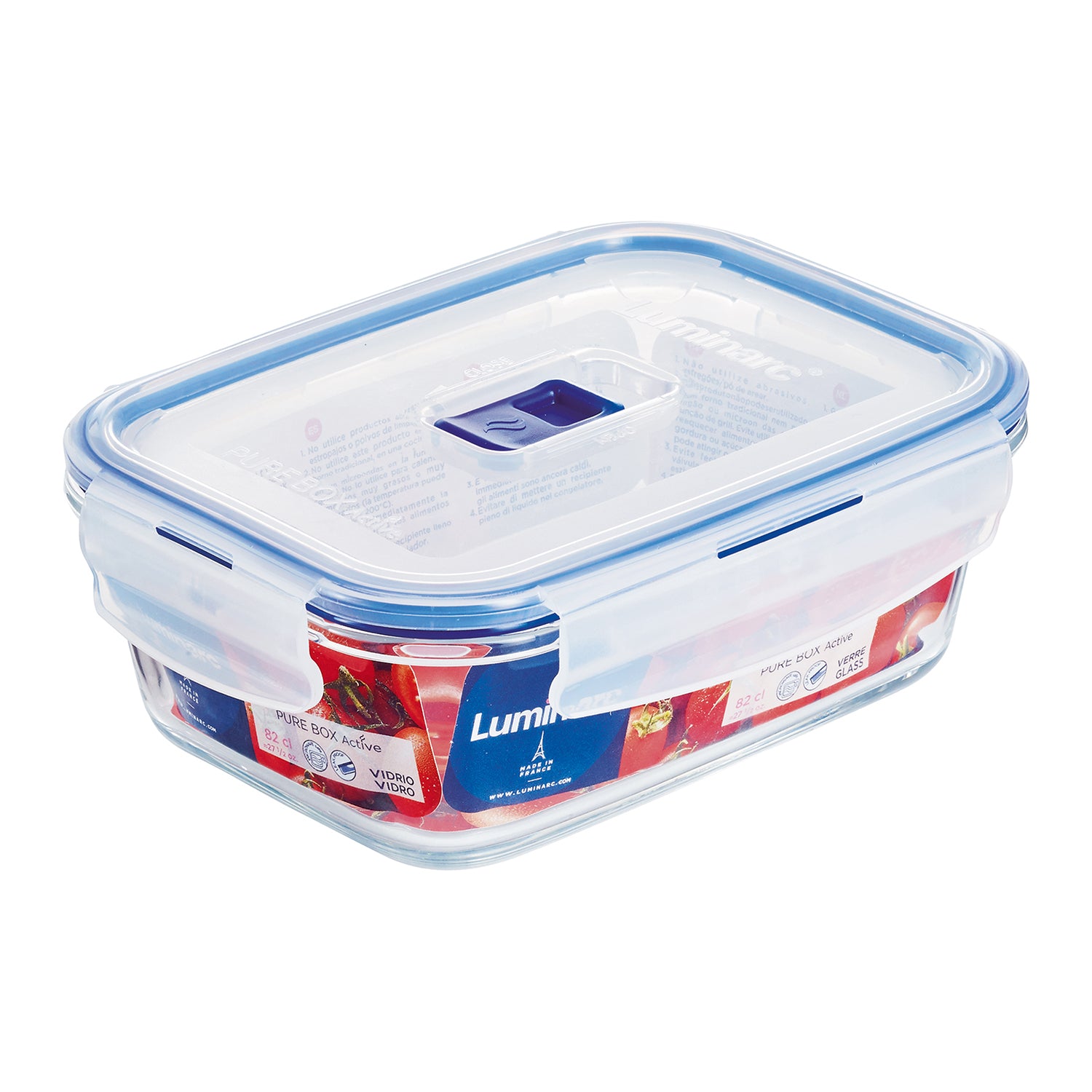 LUMINARC - Contenitore Ermetico Rettangolare Pure Box Active 82 cl