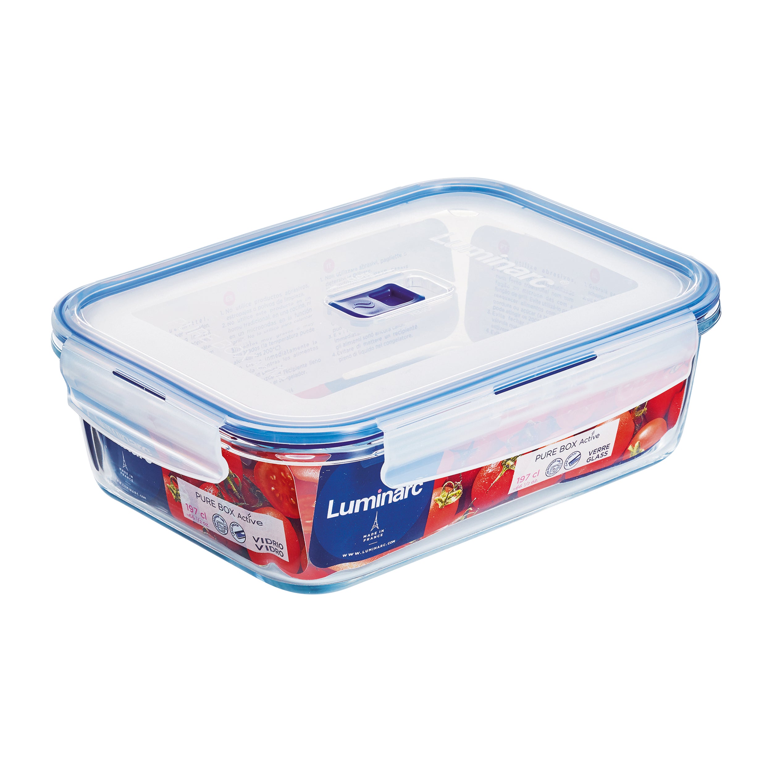 LUMINARC - Contenitore Ermetico Rettangolare Pure Box Active 197 cl