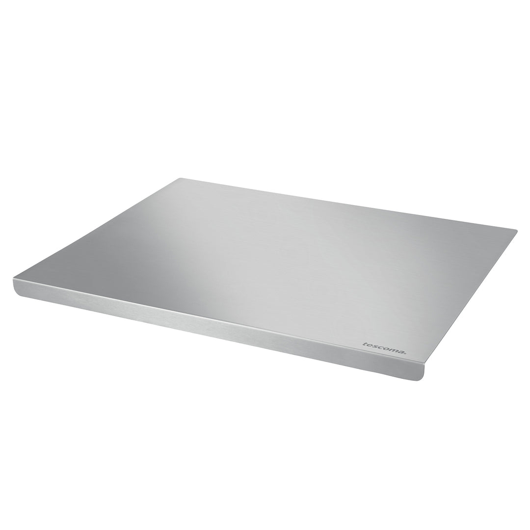 Tagliere in Acciaio Inox Grande 40x30 - Tavola Impasto Antiscivolo