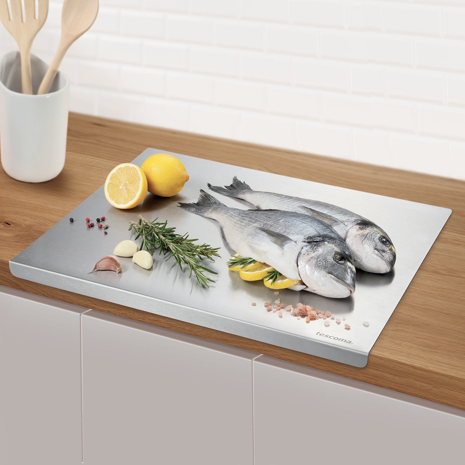 TESCOMA - Spianatoia in Acciaio Inox Linea Grandchef 45x35 cm