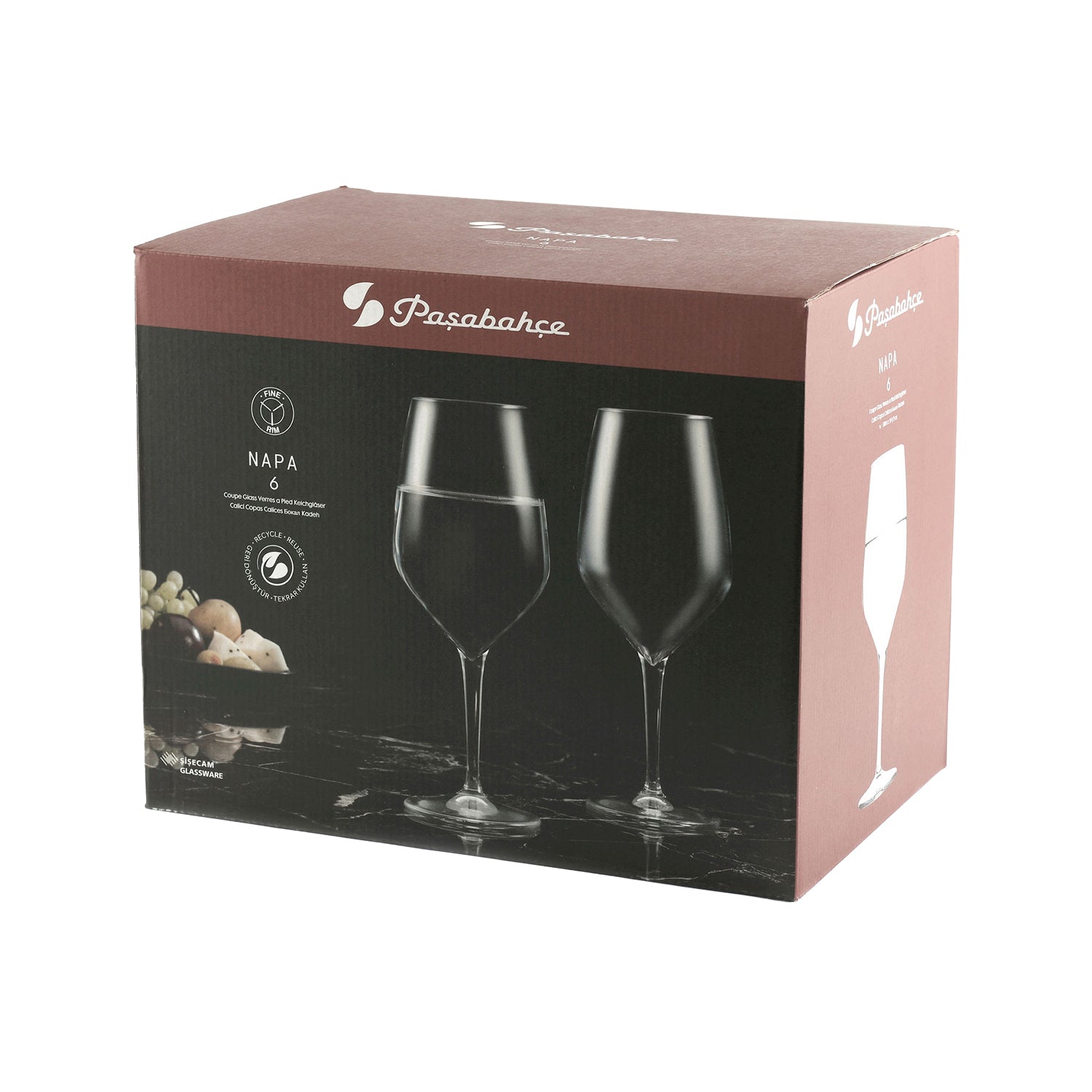 PASABAHCE - Calici Vino in vetro Napa 58 cl - set 6 pezzi