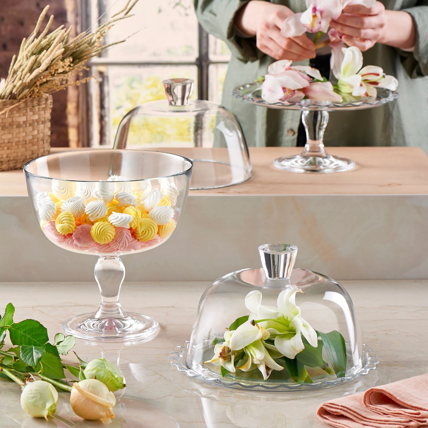 PASABAHCE - Piatto Torta in vetro con campana Linea Patisserie - diametro 26 cm