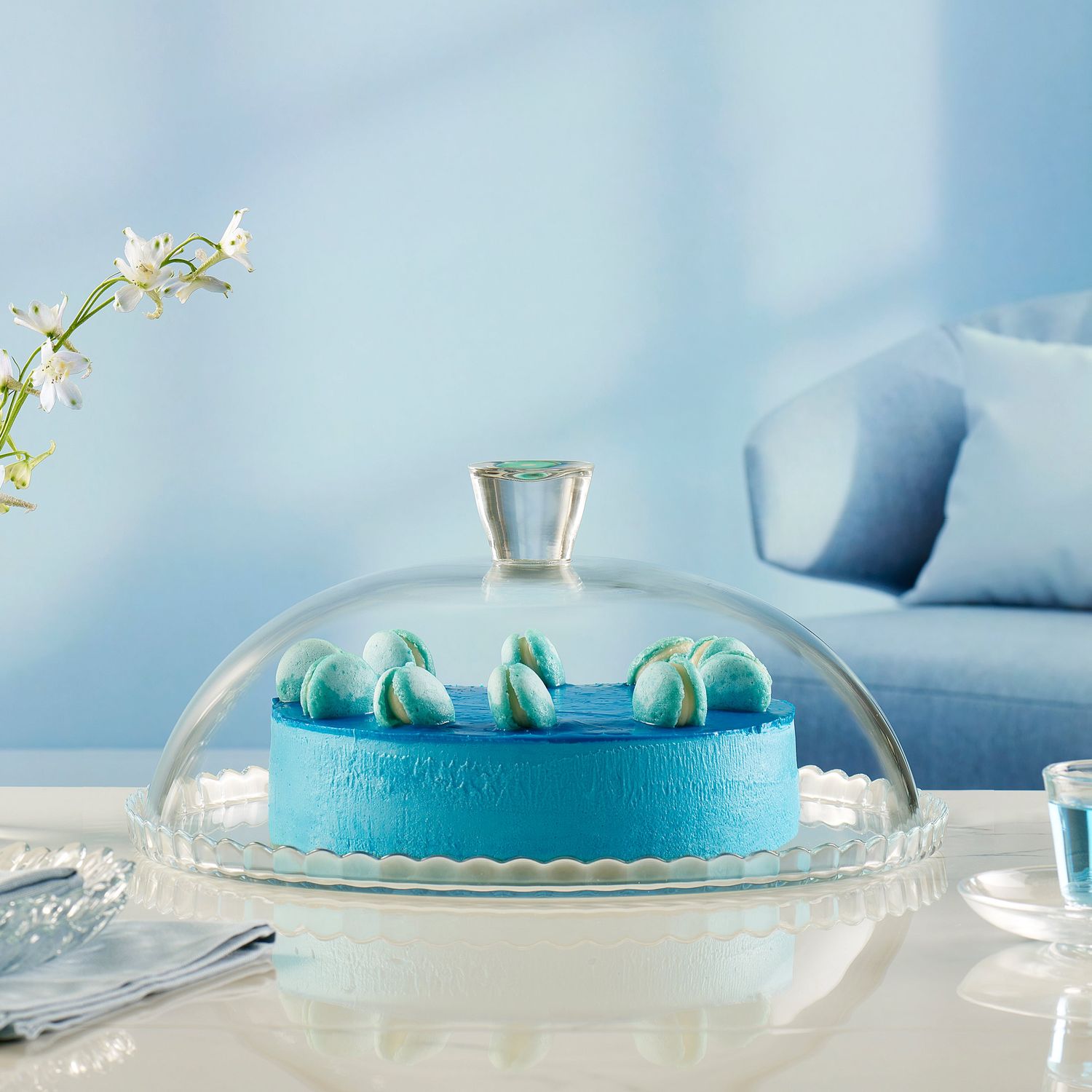 PASABAHCE - Piatto Torta in vetro con campana Linea Patisserie - diametro 32 cm