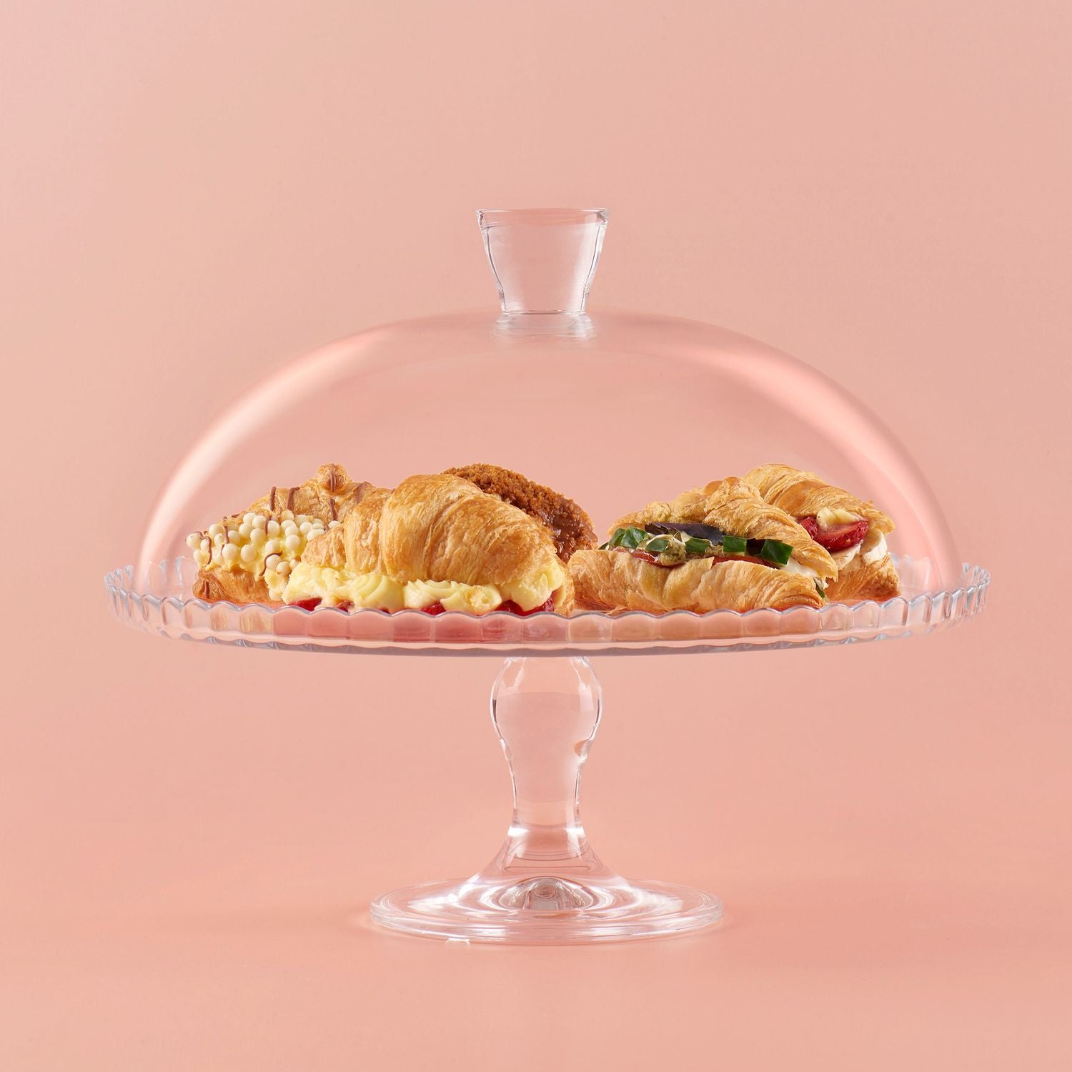 PASABAHCE - Alzata in vetro Porta Dessert con campana Linea Patisserie - diametro 32 cm