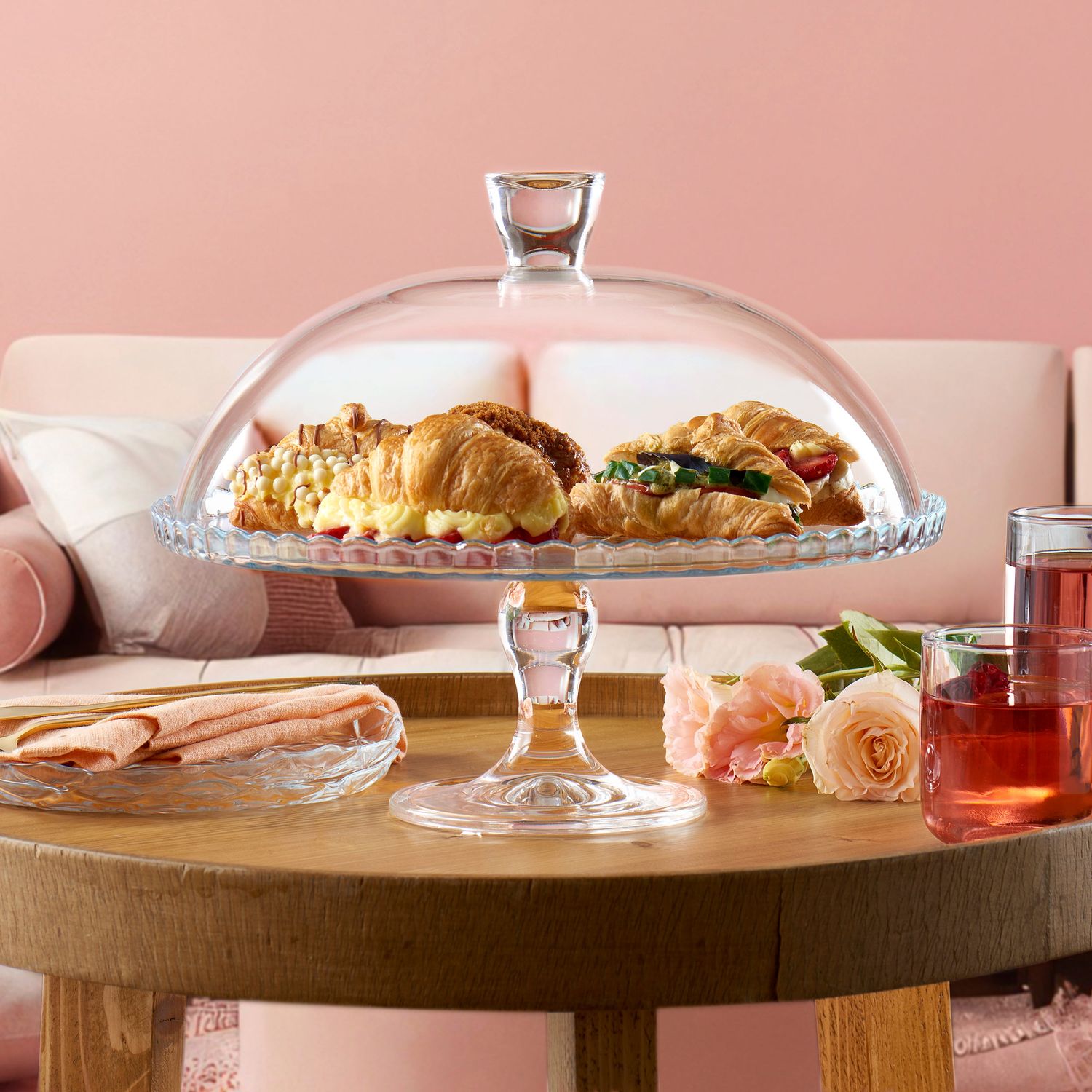 PASABAHCE - Alzata in vetro Porta Dessert con campana Linea Patisserie - diametro 32 cm