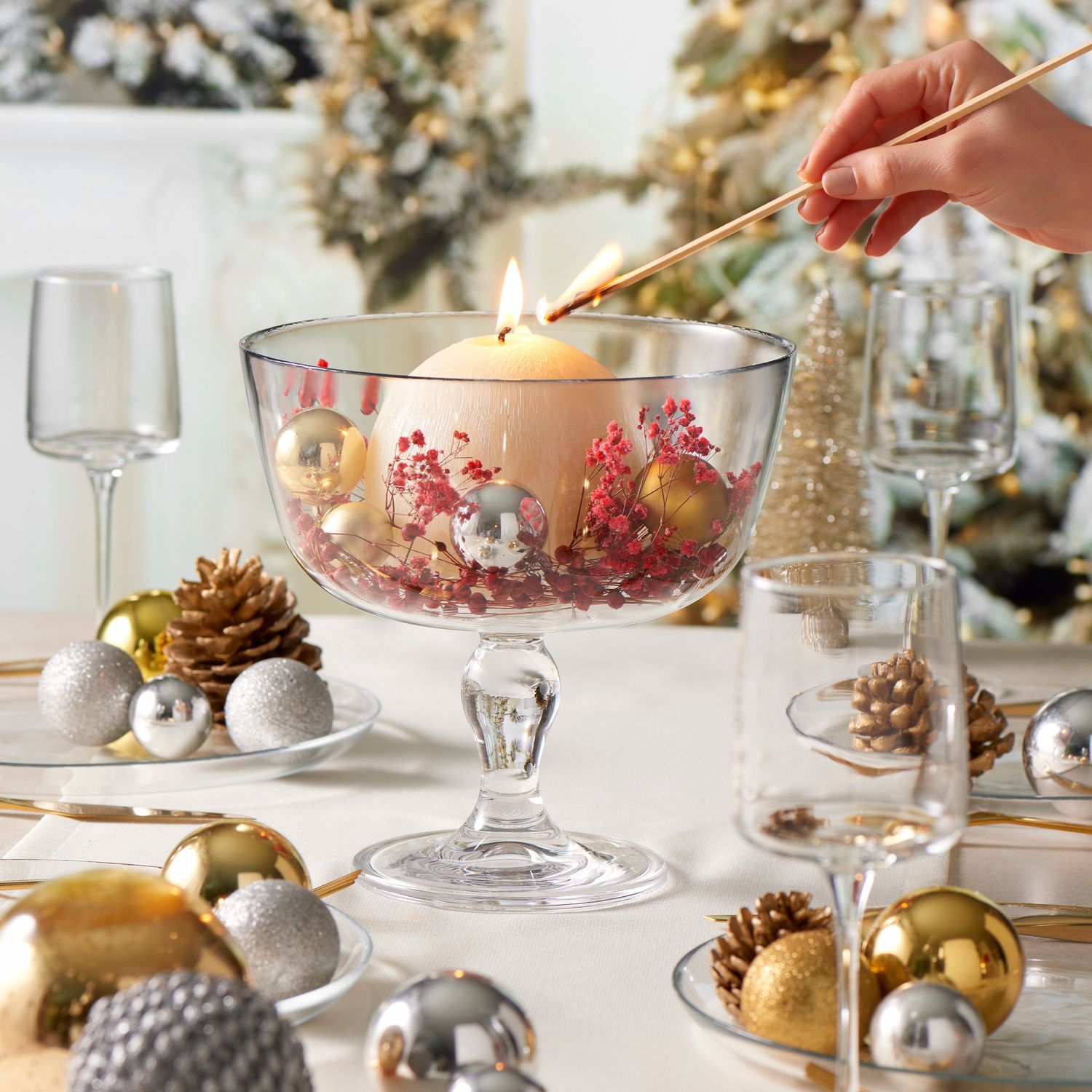 PASABAHCE - Alzata Porta Torta Trasparente in Vetro Linea Patisserie - h22,2 cm x ø22,4 cm