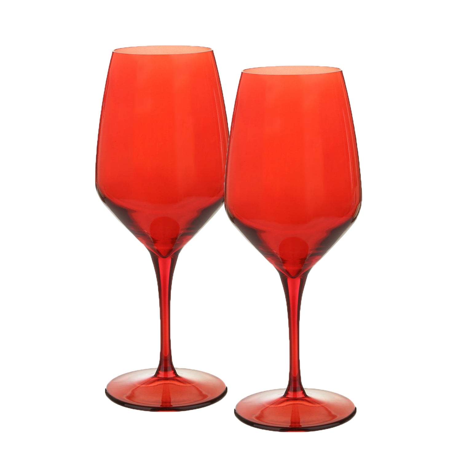 PASABAHCE - Calici in Vetro Rosso Allegra 49 cl - set 2 pezzi