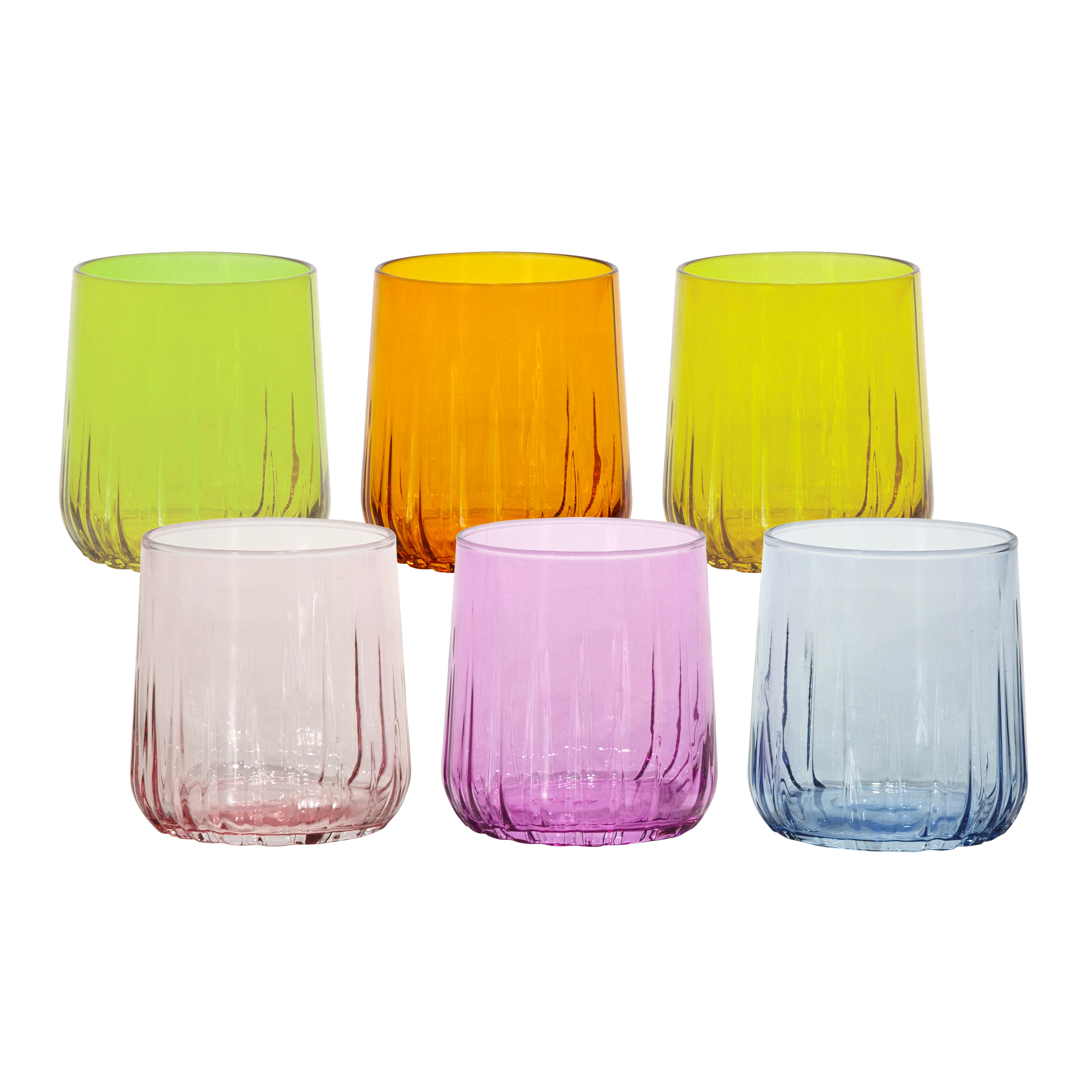 PASABAHCE - Bicchieri in vetro Nova Multicolor 31 cl - set 6 pezzi
