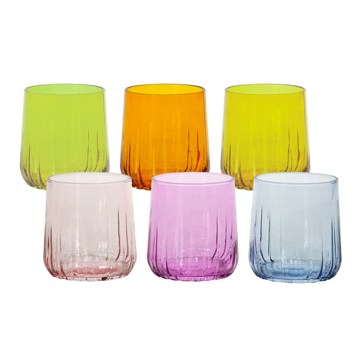 PASABAHCE - Bicchieri in vetro Nova Multicolor 31 cl - set 6 pezzi