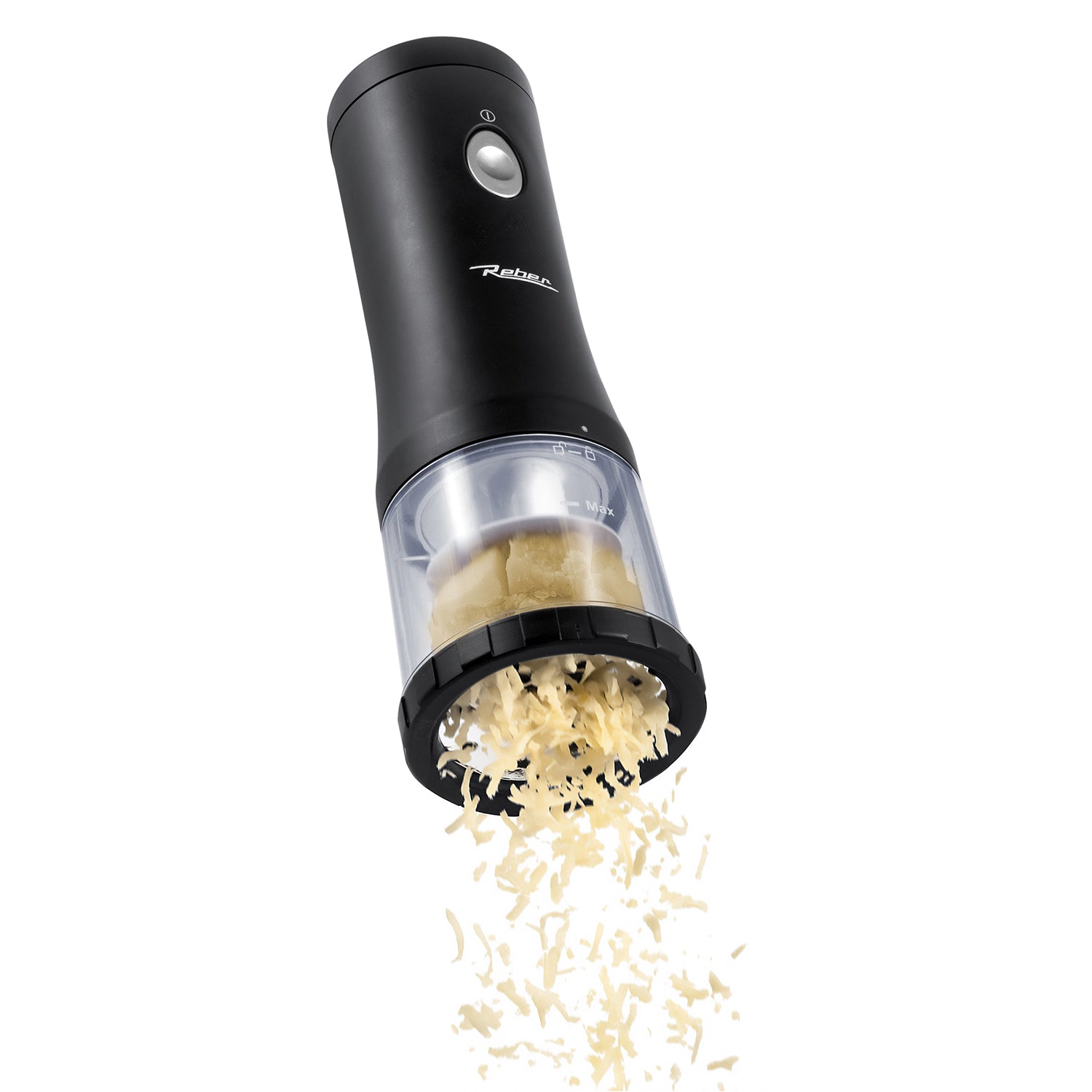 REBER - Grattugia Elettrica Cordless Ricaricabile USB Senzafilo Black