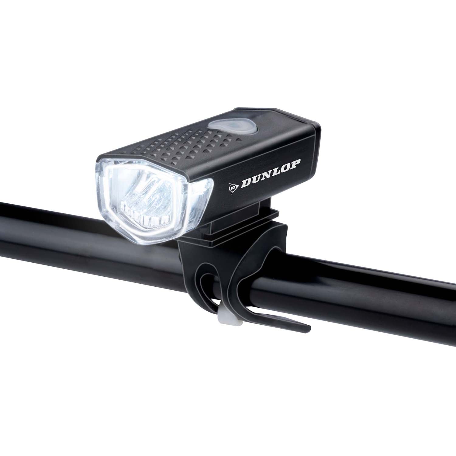DUNLOP - Set Luci LED Ricaricabili per Bicicletta - Anteriore + Posteriore USB