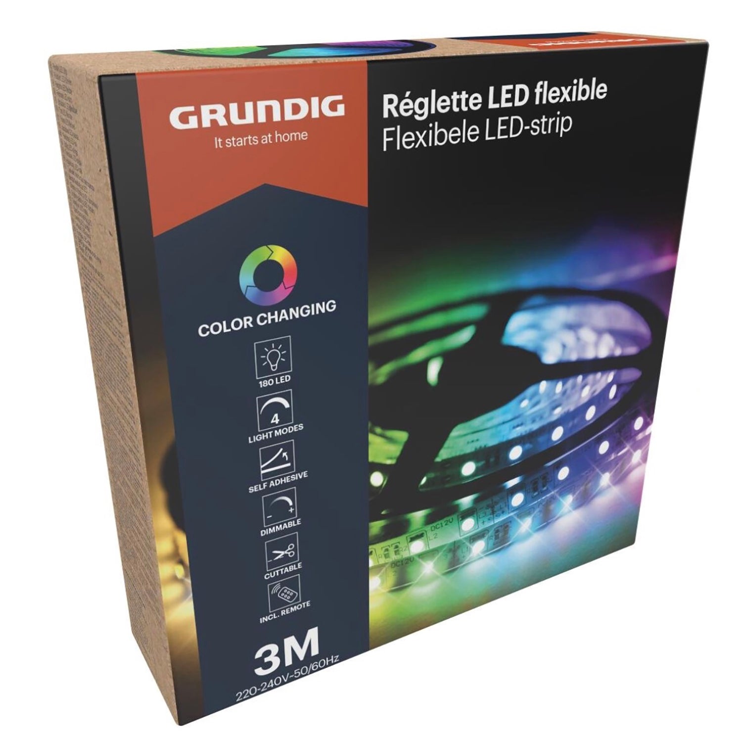 GRUNDIG - Striscia LED RGB 3 Metri con Telecomando