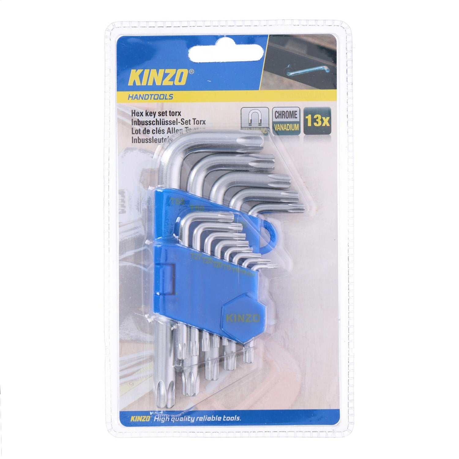 KINZO - Set Chiavi Torx 13 pezzi a Braccio Corto
