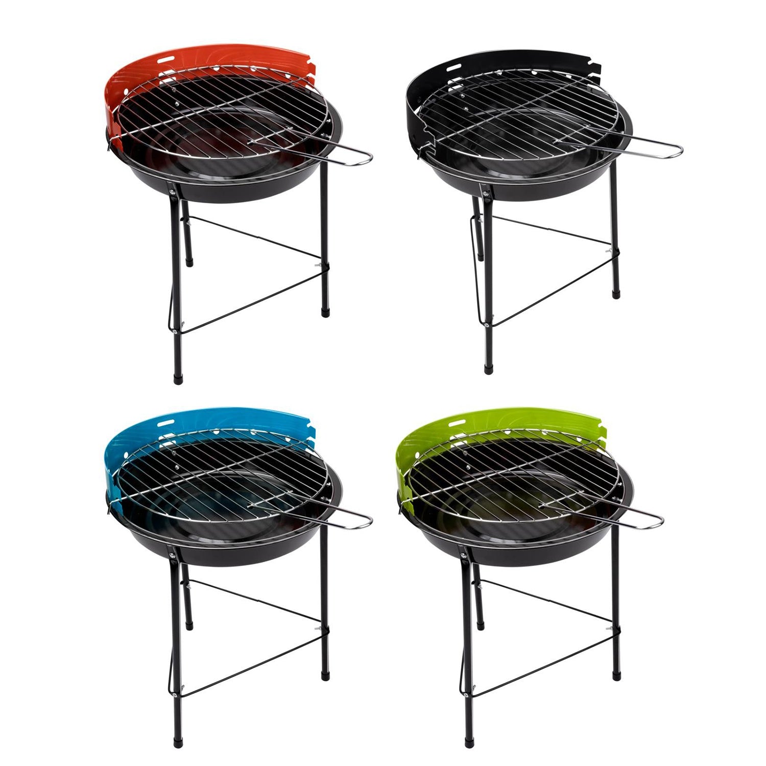 ALPINA - Barbecue a Carbone Tondo in Metallo diametro 33 cm