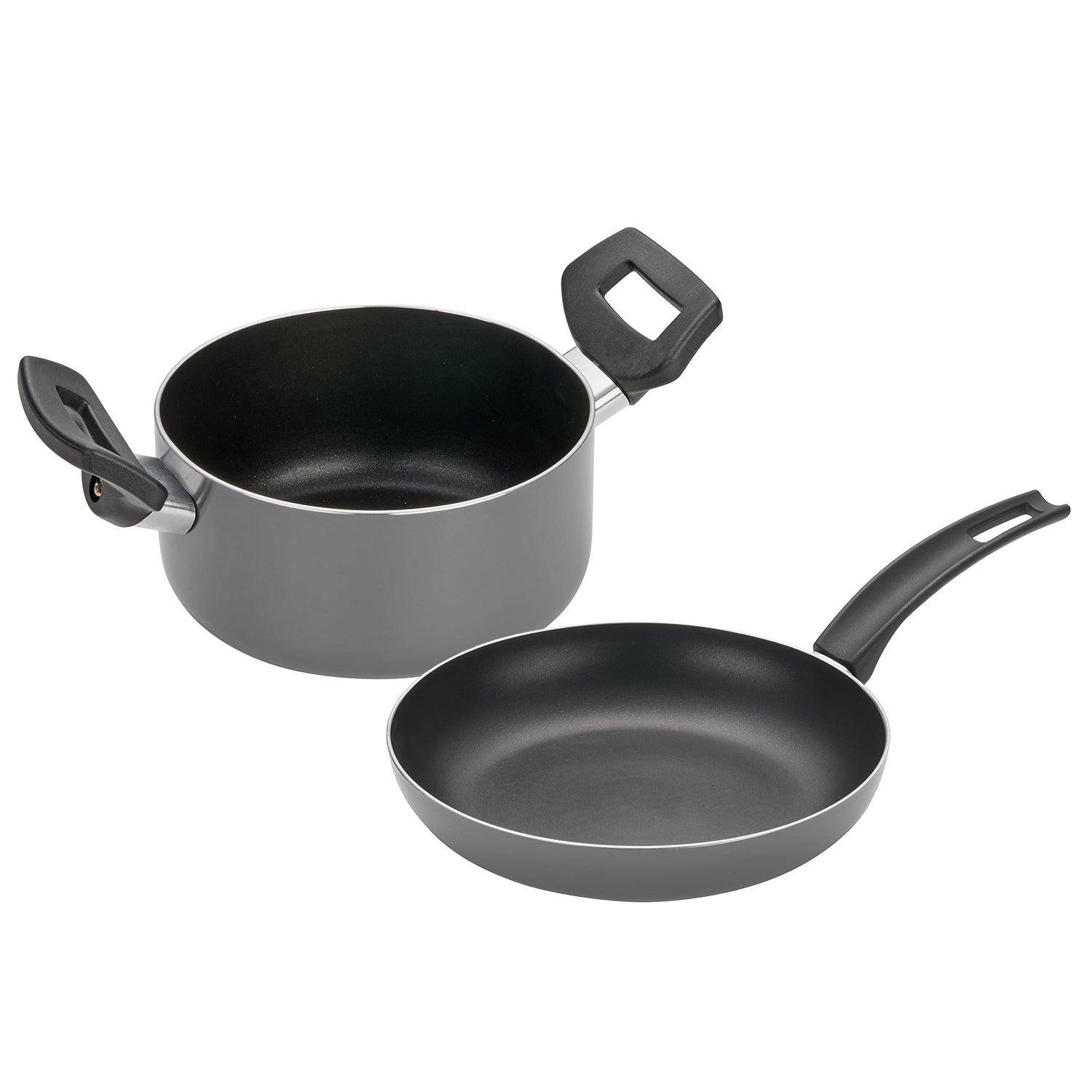 ABERT - Set 2 Pezzi Linea Easy – Padella e Casseruola Antiaderente per Induzione