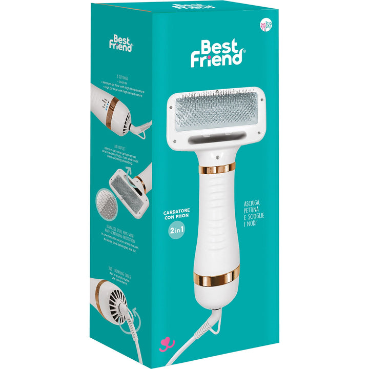 BEST FRIEND - Phon cardatore 2in1 - 29x12 cm