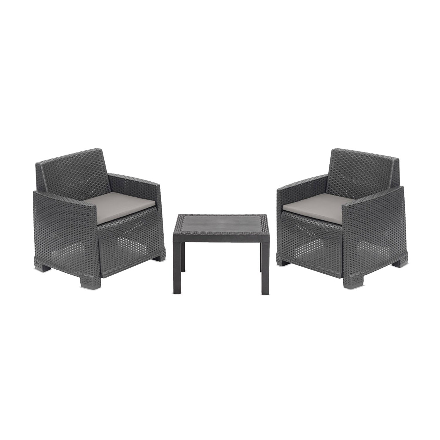 PROGARDEN - Set da giardino Orta Antracite Linea Elegance