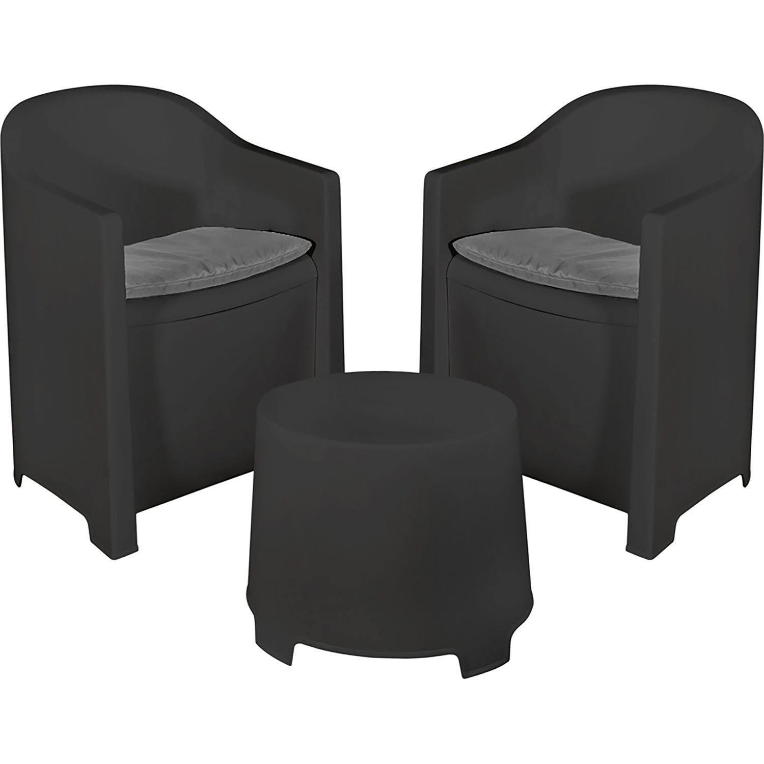 PROGARDEN - Set da giardino Luna Antracite Linea Elegance