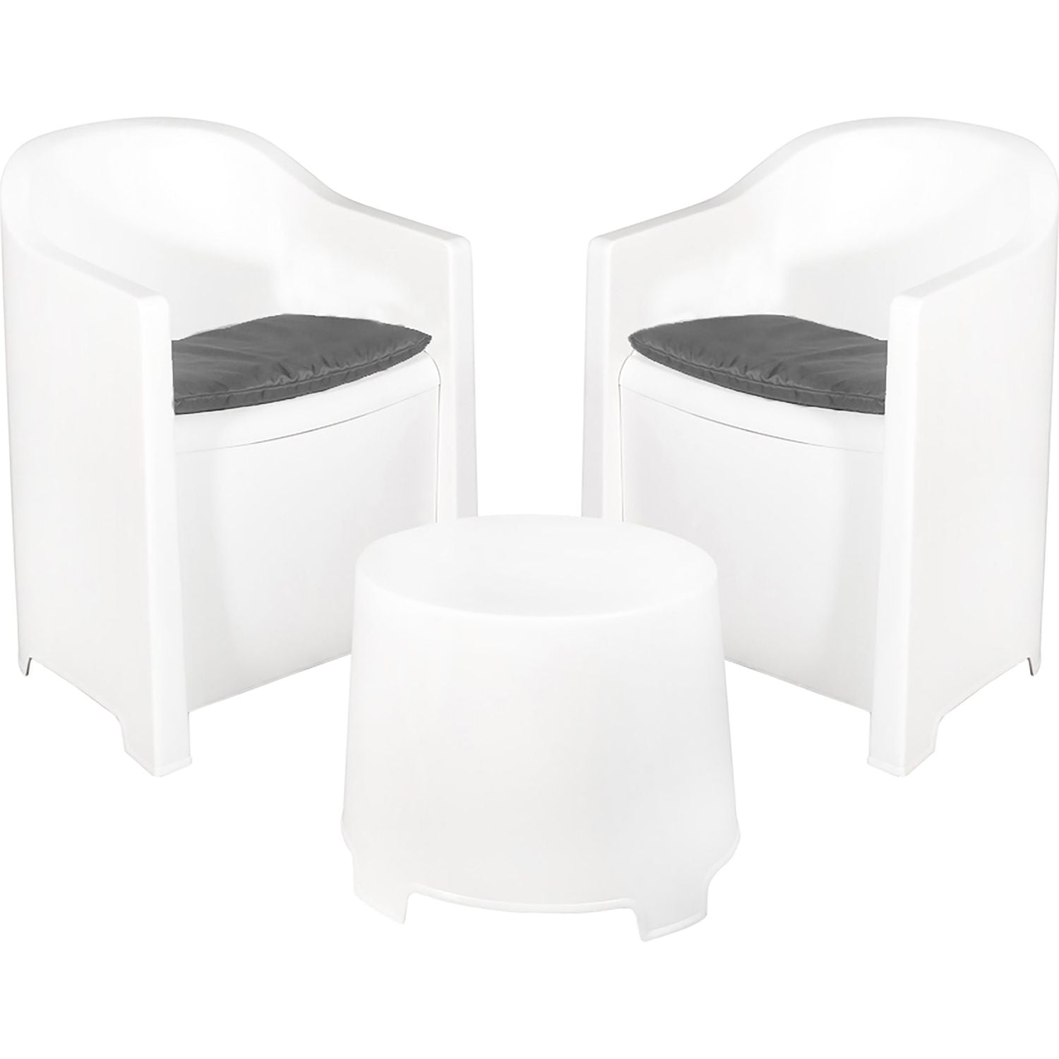 PROGARDEN - Set da giardino Luna Bianco Linea Elegance