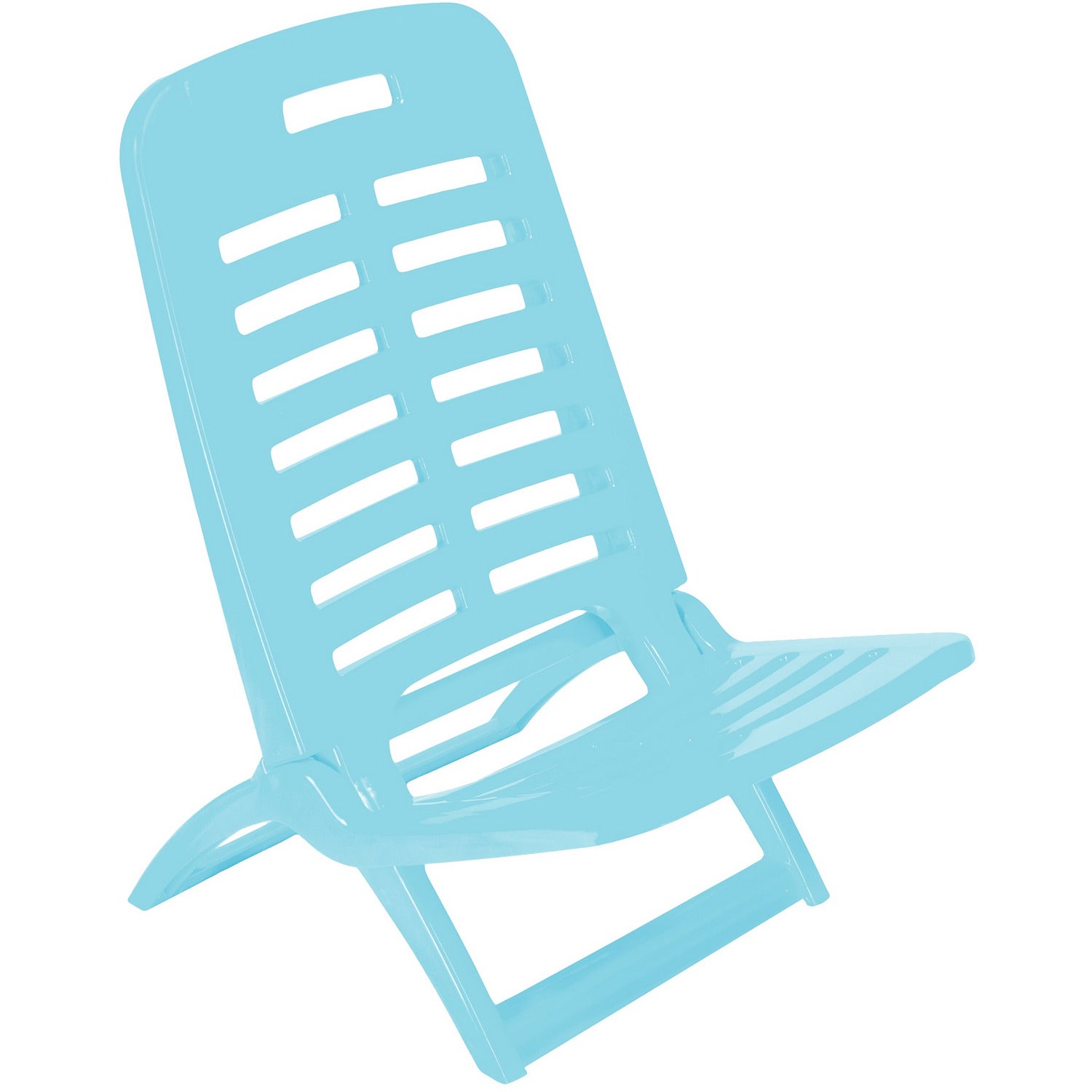 PROGARDEN - Spiaggina Playa in polipropilene blu chiaro - 39,5x56x61,5 cm