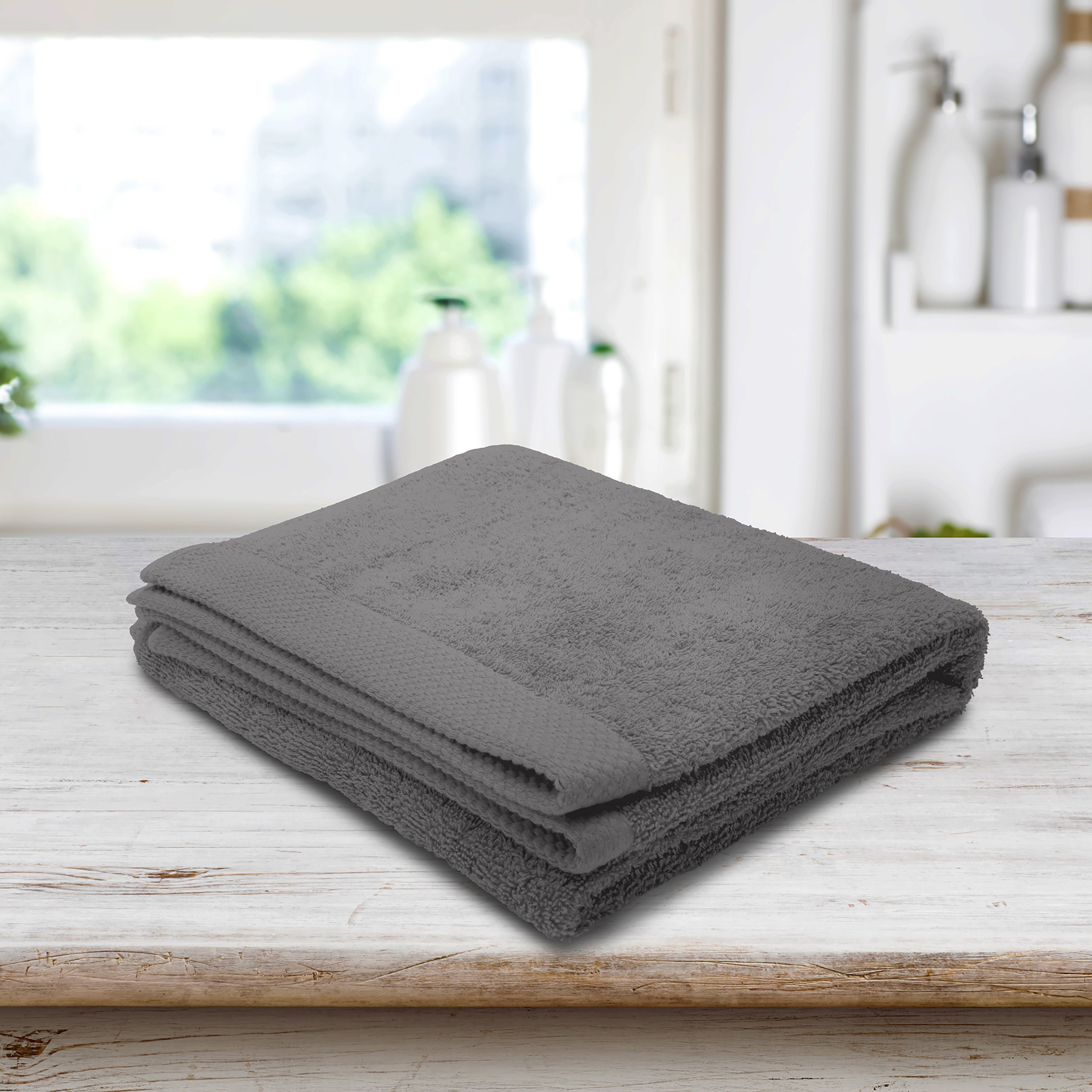 FRATELLI ZAMBETTI - Telo in cotone Grigio Scuro Spugna Melodia 90x140 cm