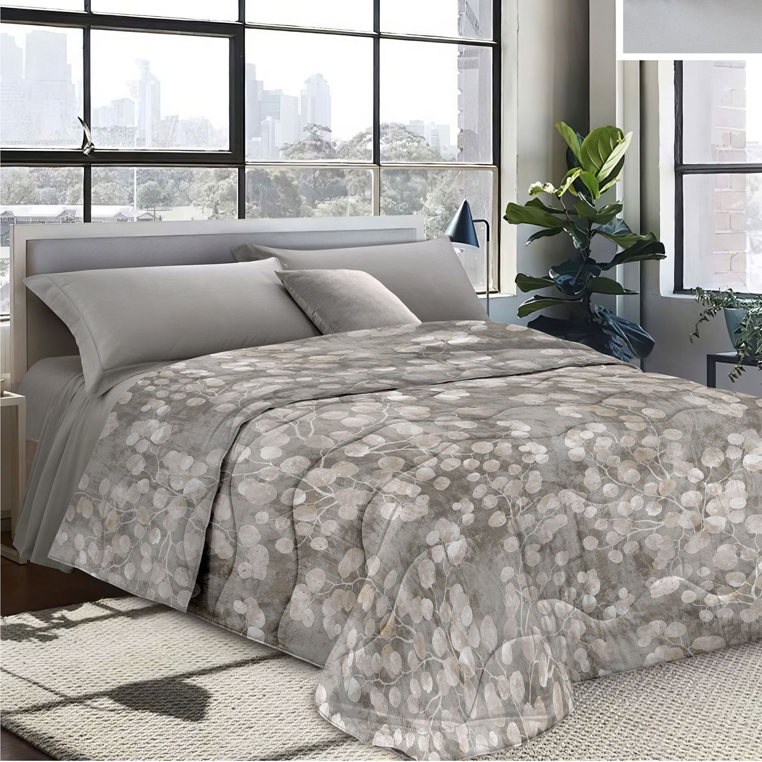 FRATELLI ZAMBETTI - Trapunta Letto Singolo Virginia Stampata Microfibra Disegno 10 160x250 cm