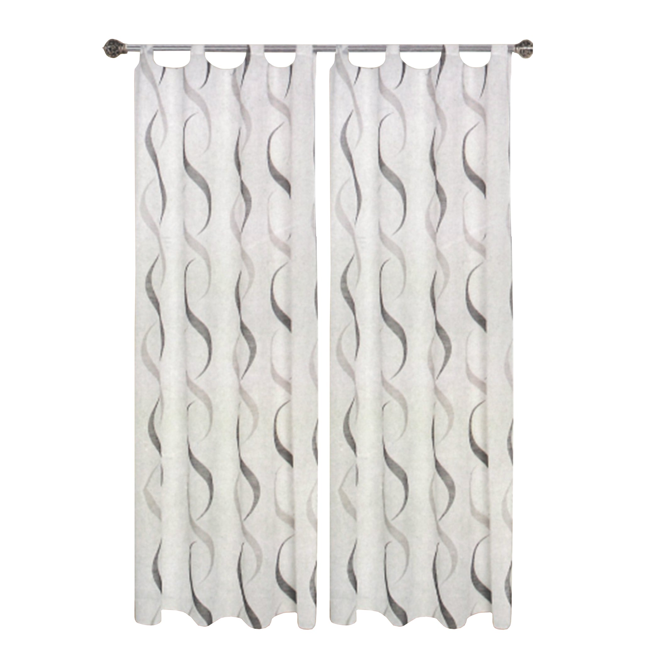 FRATELLI ZAMBETTI - Tenda Debby Loop Beige set 2 pezzi 70x240 cm