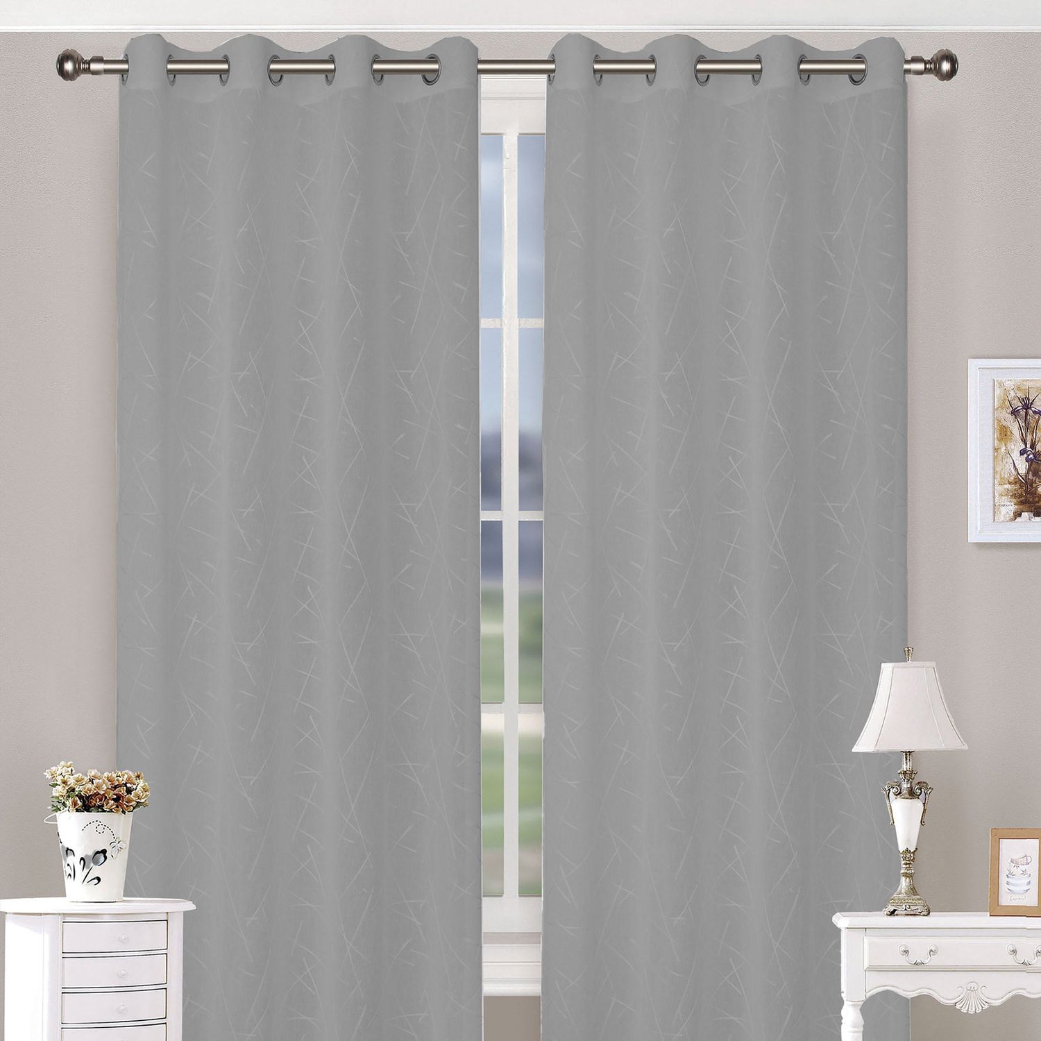 FRATELLI ZAMBETTI - Tenda Stick Grigio - 140x290 cm