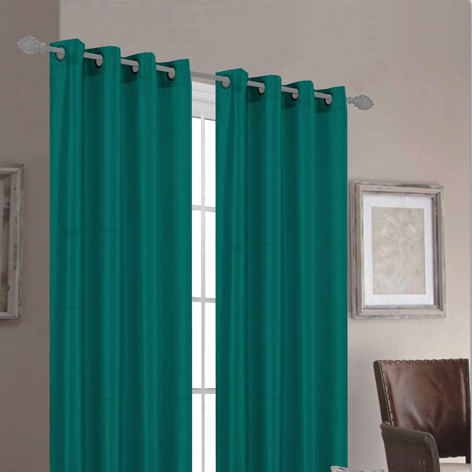 FRATELLI ZAMBETTI - Tenda Tussah Petrolio 140x280 cm