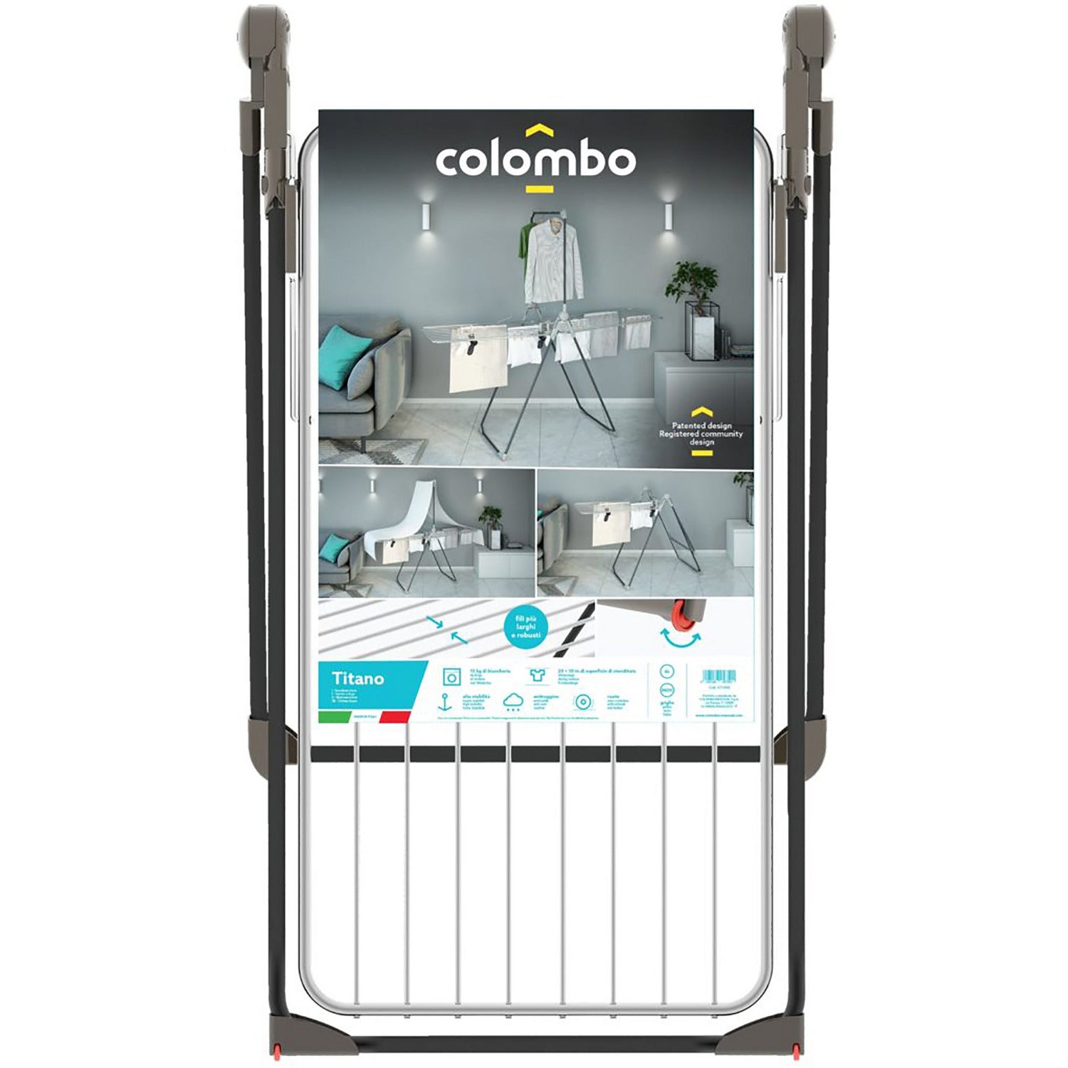 COLOMBO - Stendibiancheria Titano - 20+10 metri di stenditura