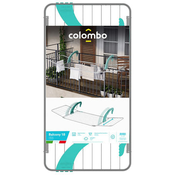 Colombo Stendibiancheria Extensible Con Ali - 20 Metri Di Spazio Asciugatura - Made In Italy - 5