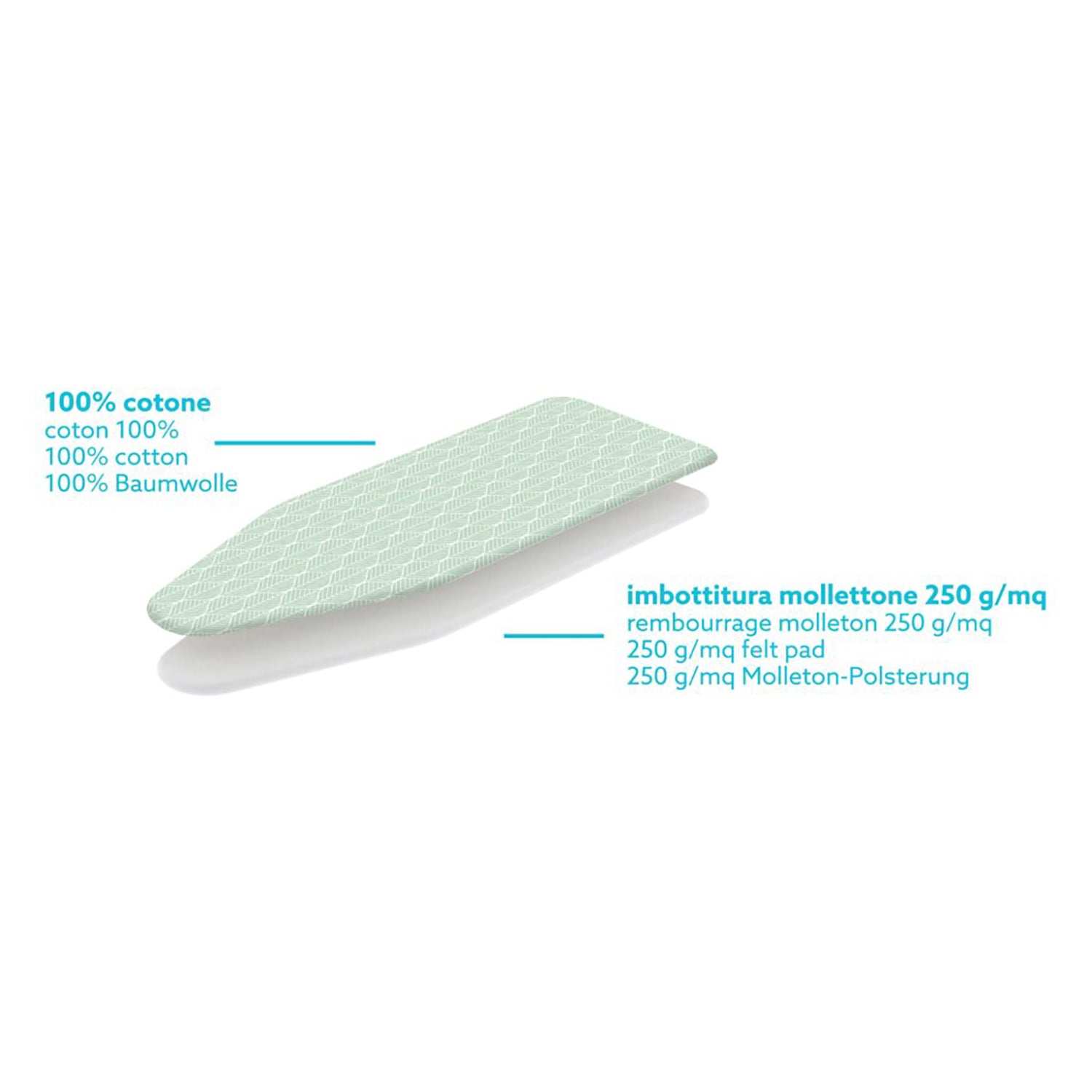 COLOMBO - Foderina New Design XL 140x55 cm - Cotone Biologico e Comfort Ottimale