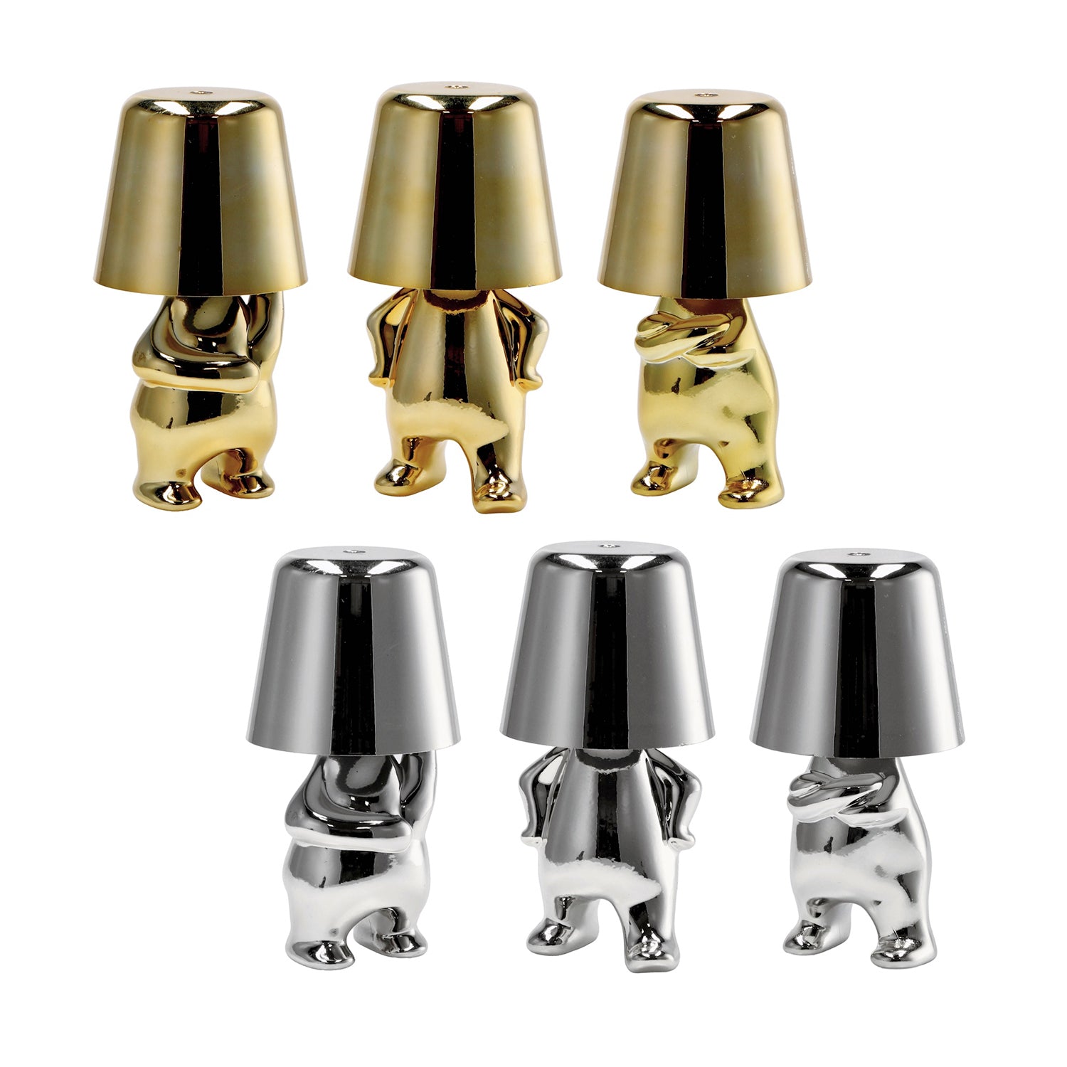 AD TREND - Lampada da Tavolo Touch Ricaricabile Eliad - h18 cm diametro 9,5 cm