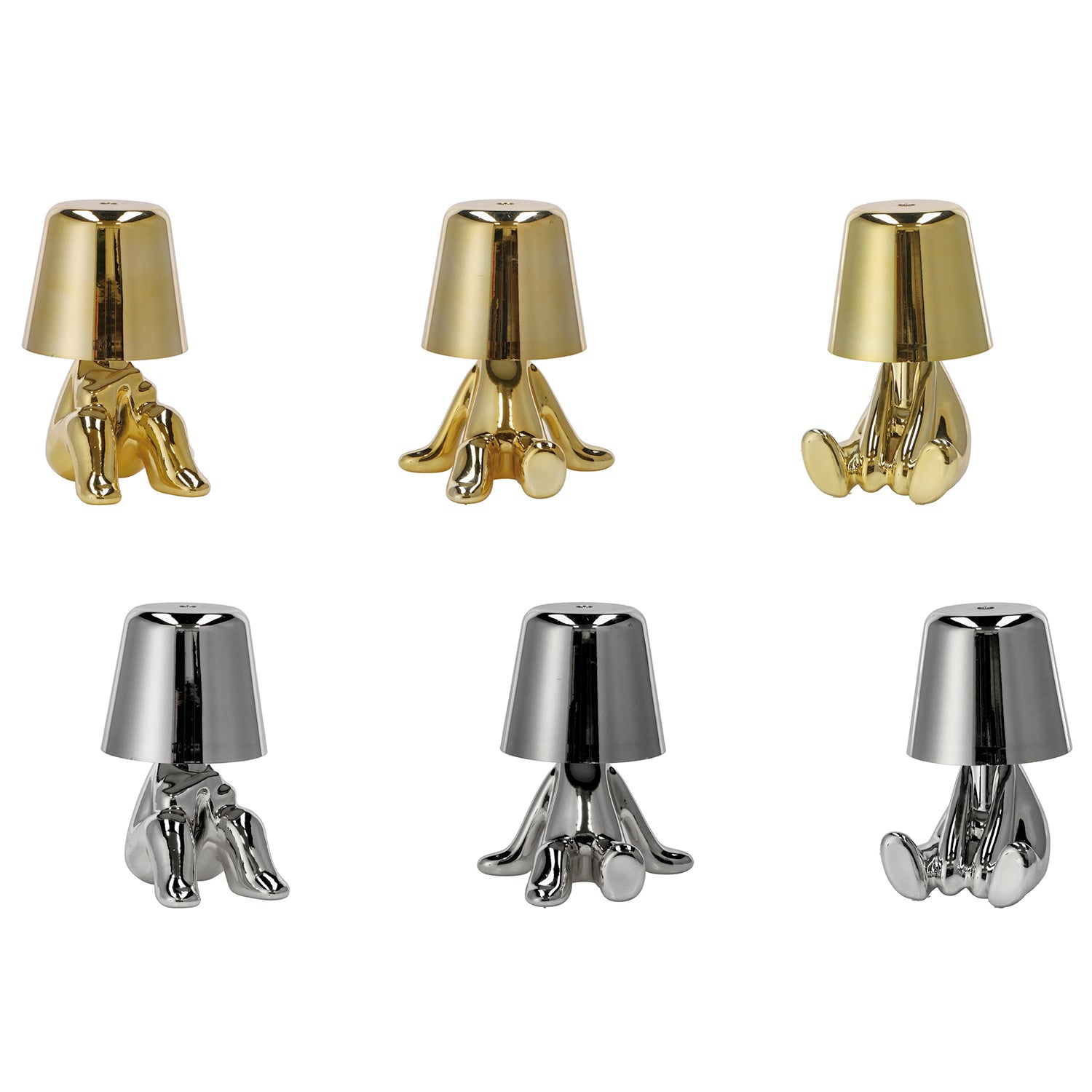 AD TREND - Lampada da Tavolo Touch Ricaricabile Eliad - h16 cm diametro 12,5 cm