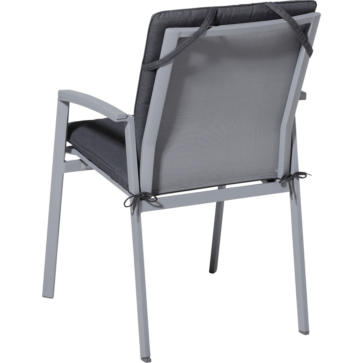 MADISON - Cuscino per sedia Impilabile Serie Panama Grigio 97x49 cm