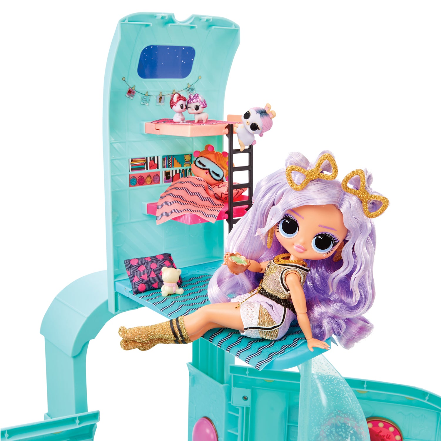 MGA ENTERTAINMENT - LOL Surprise Glam N' Go Camper - Playset 4in1 con 50+ Sorprese