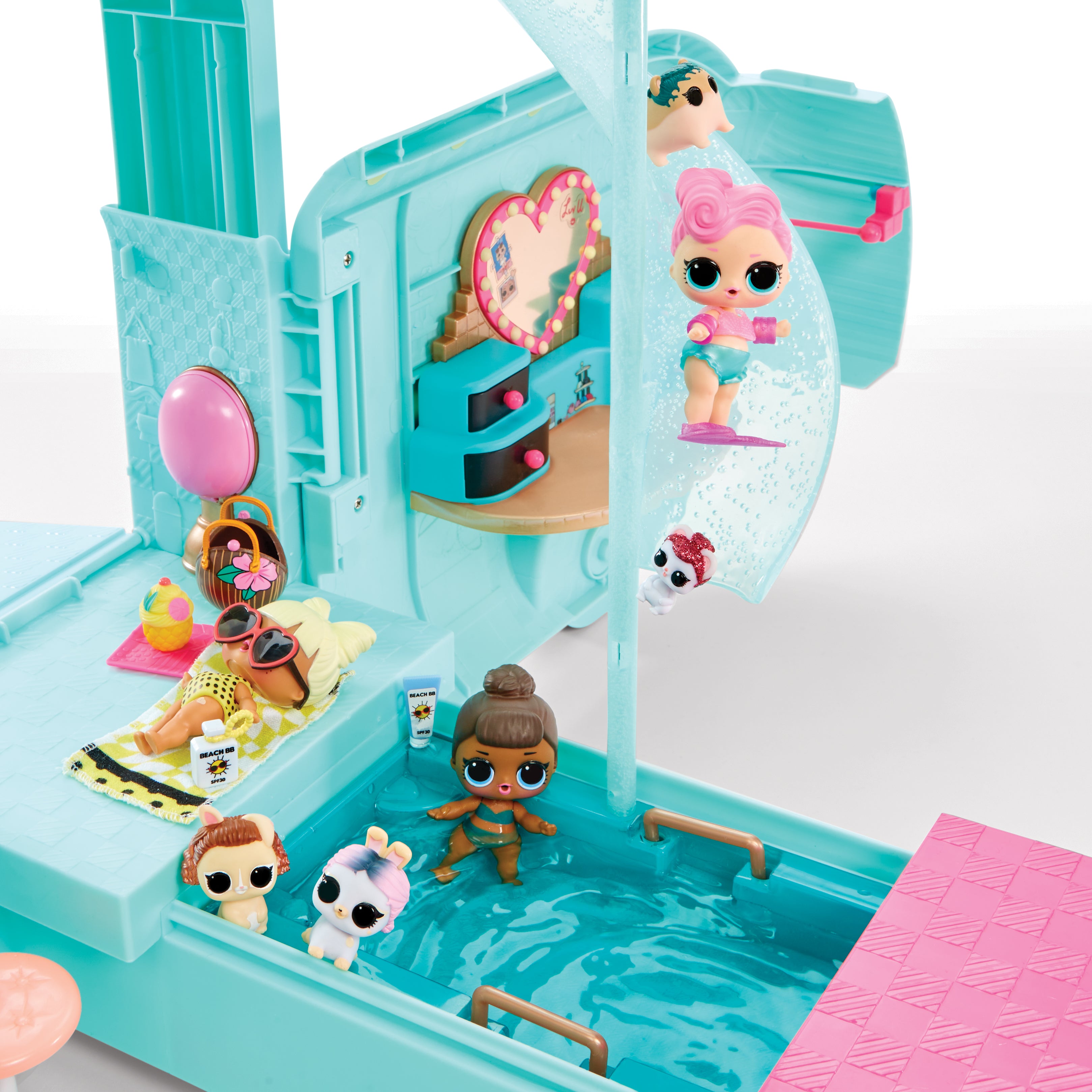 MGA ENTERTAINMENT - LOL Surprise Glam N' Go Camper - Playset 4in1 con 50+ Sorprese