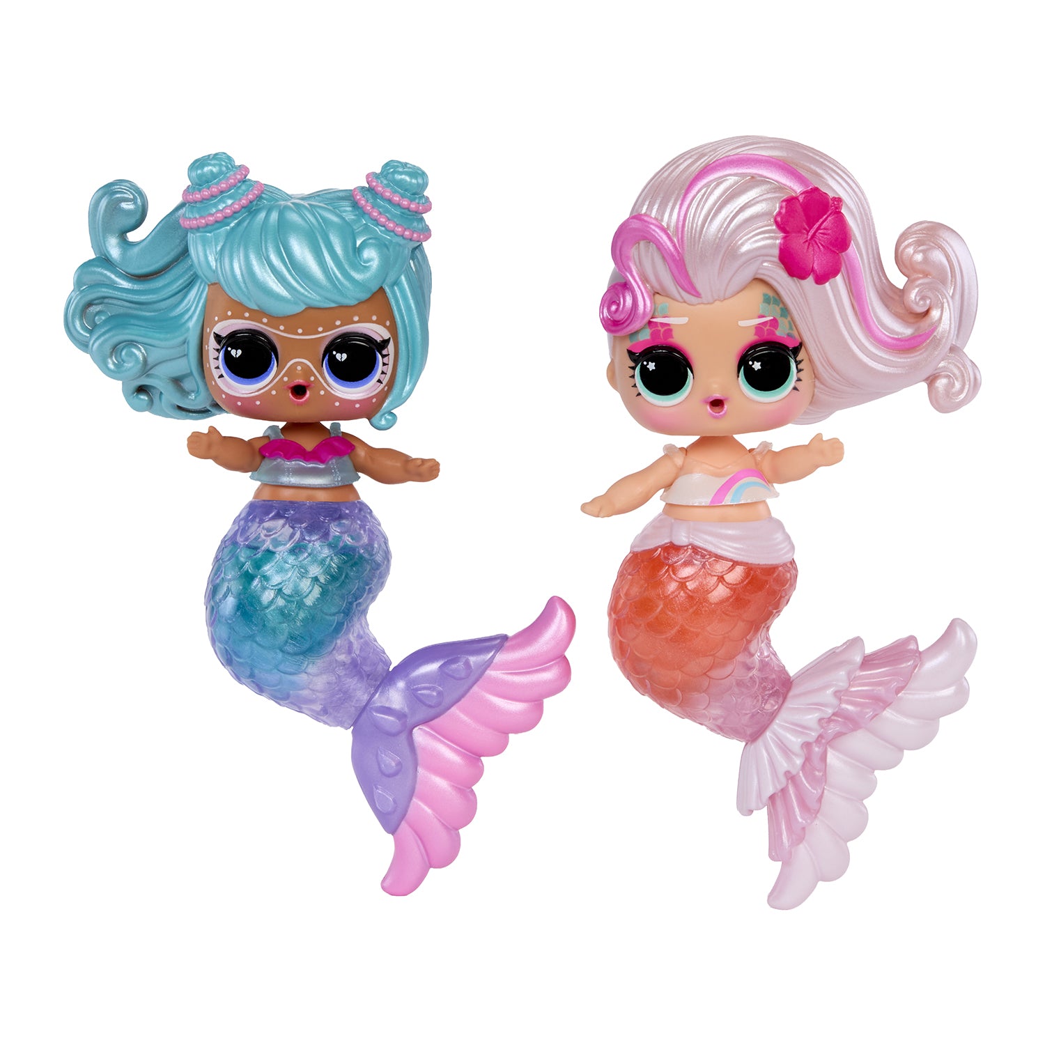 MGA ENTERTAINMENT - LOL Surprise Mermaids! Makeover Magic Tots - Bambola Sirena Sorpresa con Lucidalabbra DIY e Accessori