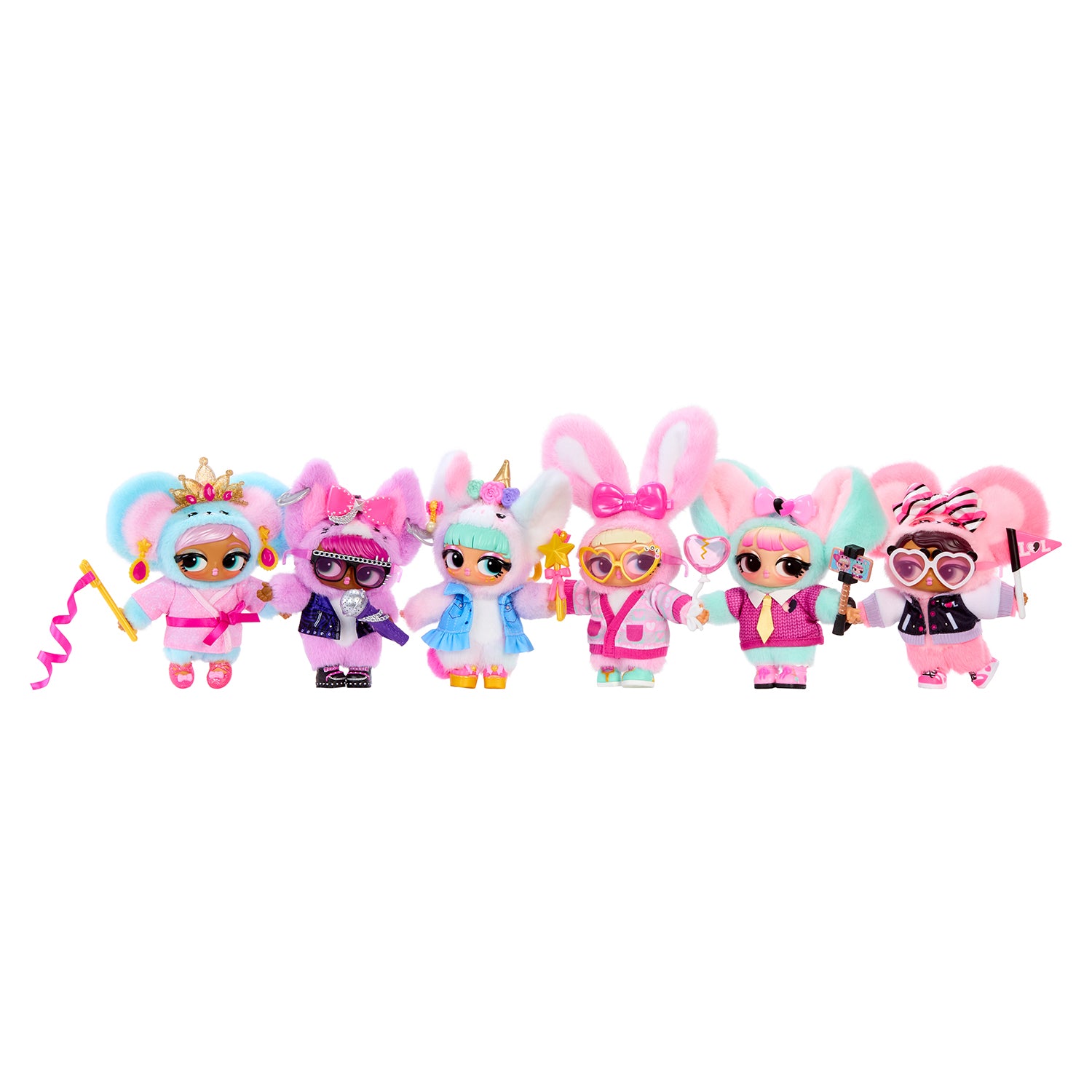 MGA ENTERTAINMENT - LOL Surprise Plush Surprise Personaggio Peluche con 7 Sorprese e Accessori 3+ Anni