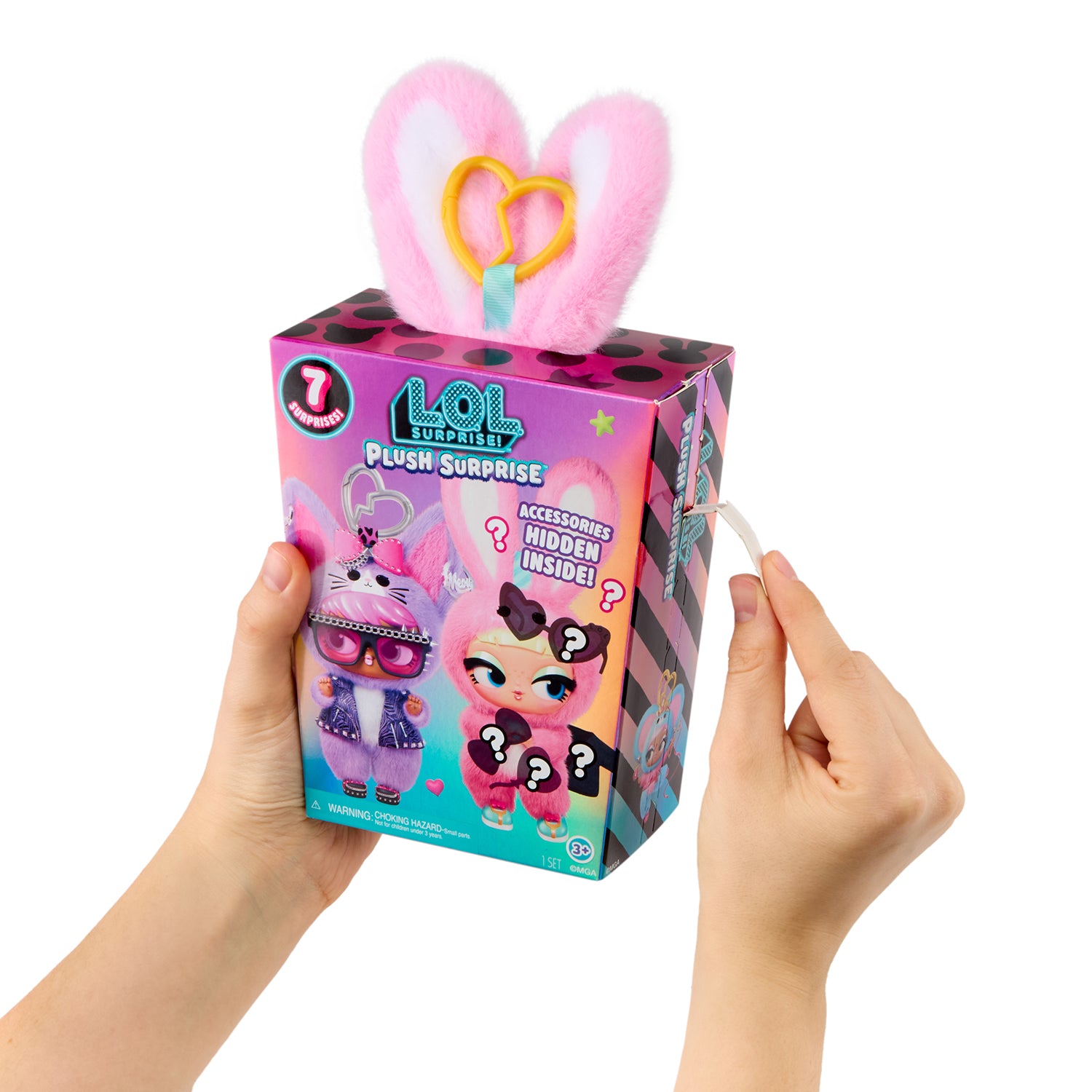 MGA ENTERTAINMENT - LOL Surprise Plush Surprise Personaggio Peluche con 7 Sorprese e Accessori 3+ Anni