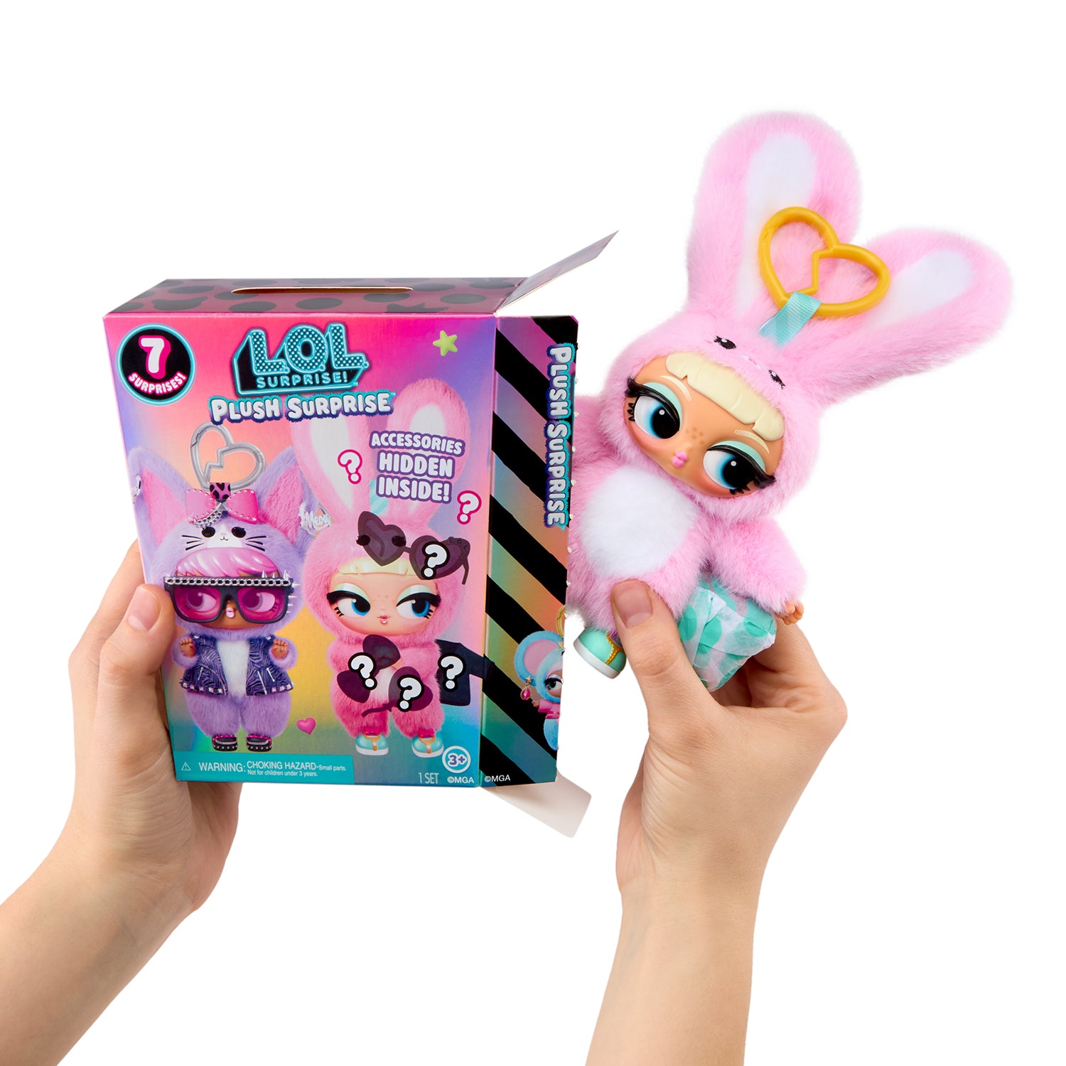MGA ENTERTAINMENT - LOL Surprise Plush Surprise Personaggio Peluche con 7 Sorprese e Accessori 3+ Anni