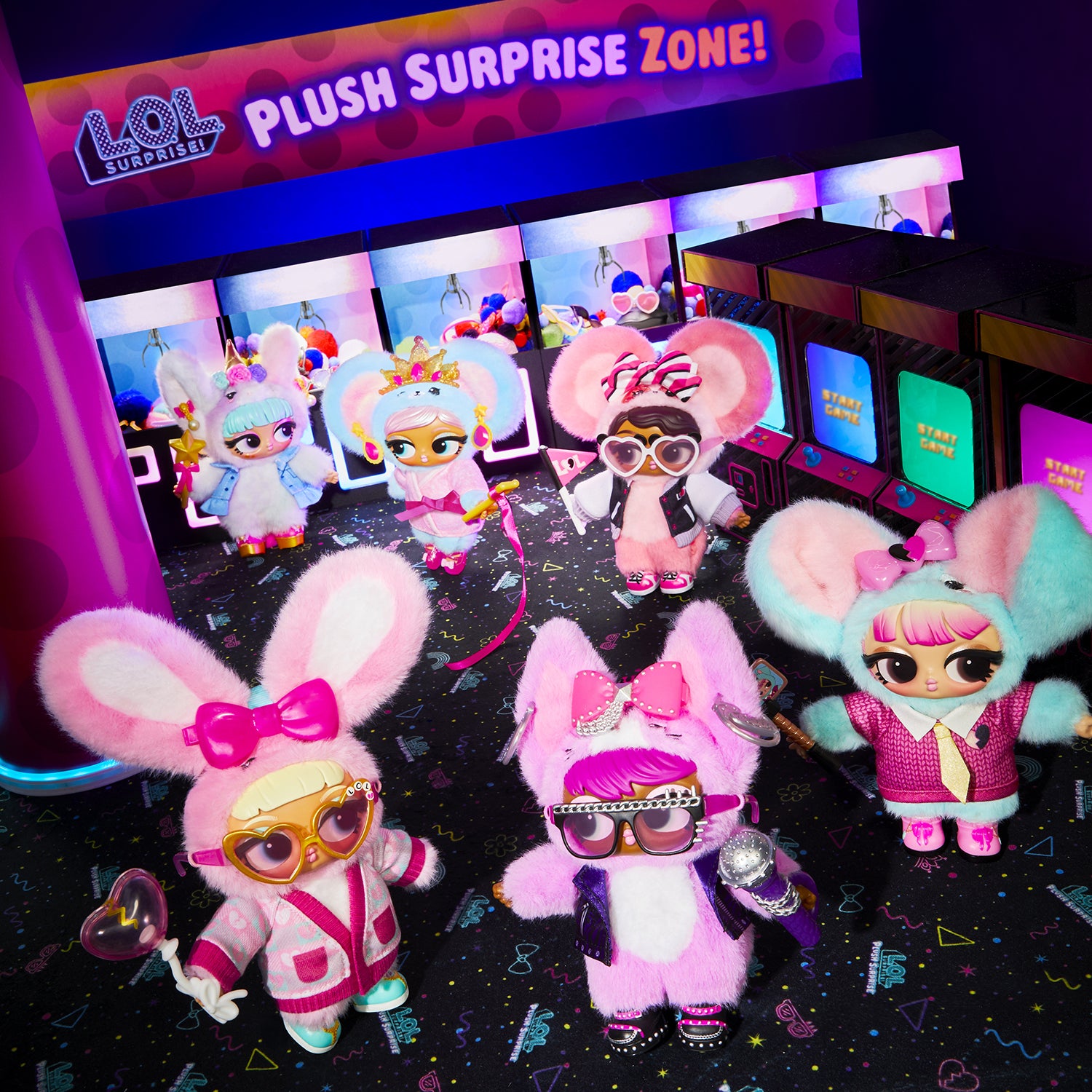 MGA ENTERTAINMENT - LOL Surprise Plush Surprise Personaggio Peluche con 7 Sorprese e Accessori 3+ Anni