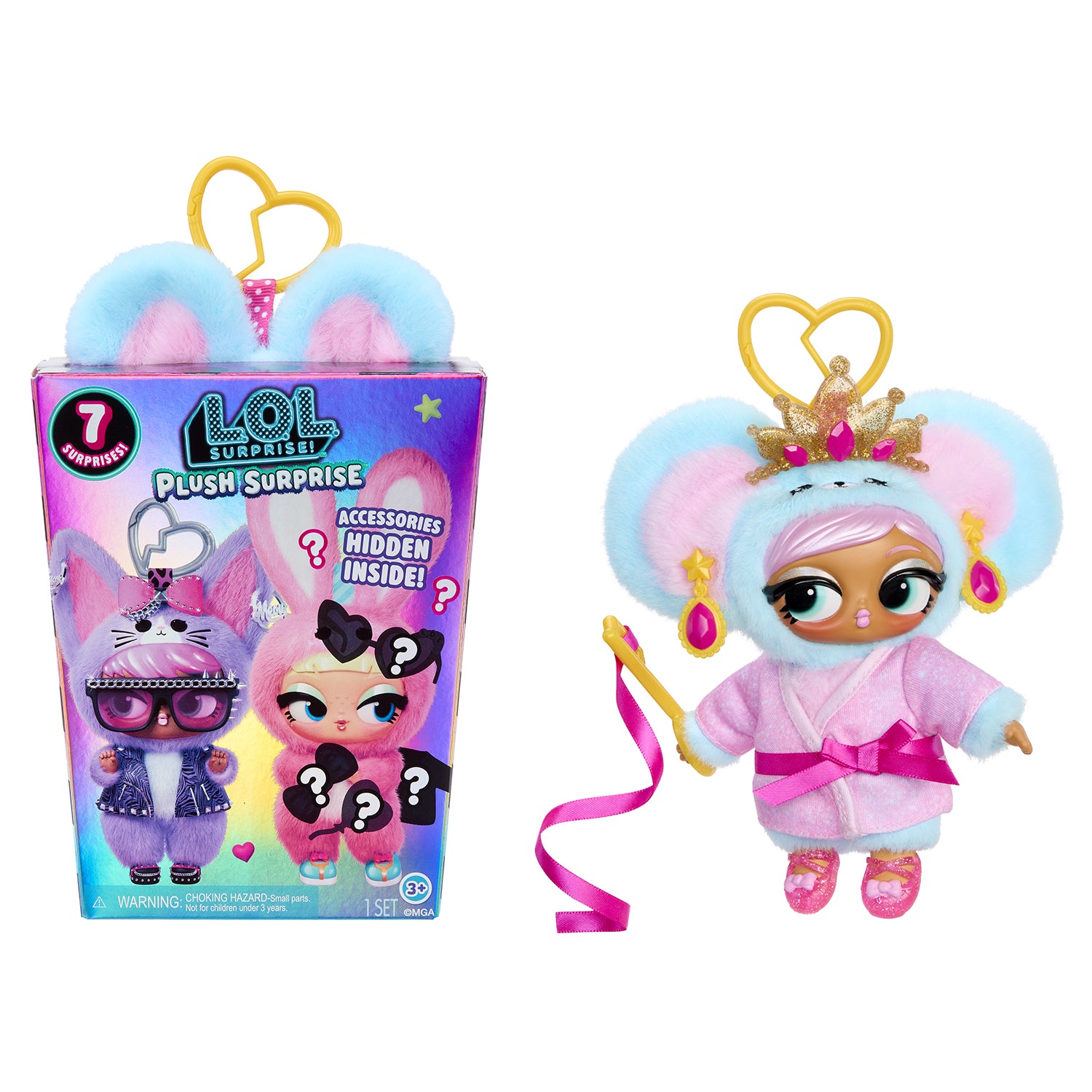 MGA ENTERTAINMENT - LOL Surprise Plush Surprise Personaggio Peluche con 7 Sorprese e Accessori 3+ Anni