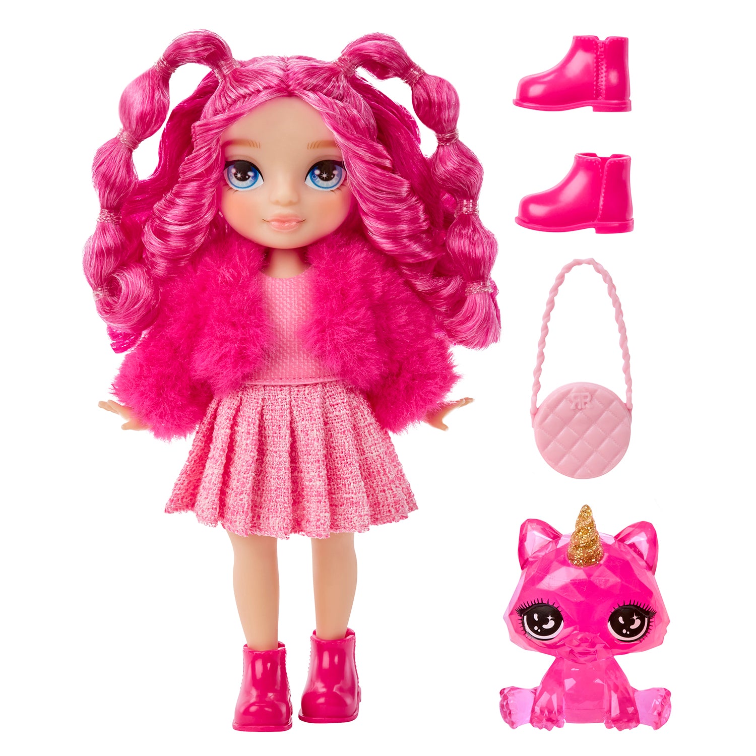 MGA ENTERTAINMENT - Rainbow High Littles Fashion Doll con Accessori e Amici Magici