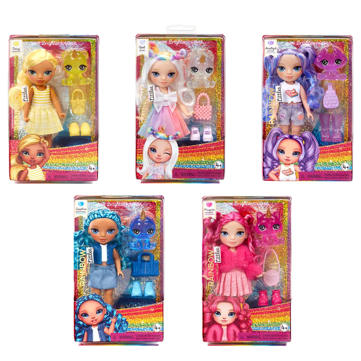 MGA ENTERTAINMENT - Rainbow High Littles Fashion Doll con Accessori e Amici Magici